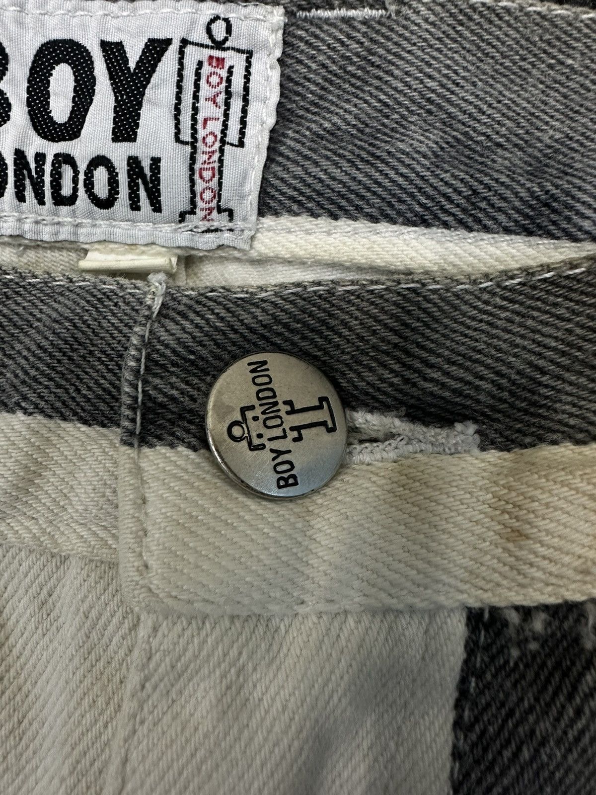 Boy London × Vintage Vintage Boy London Stripe Denim Size 31 F37 Size US 31 - 8 Thumbnail
