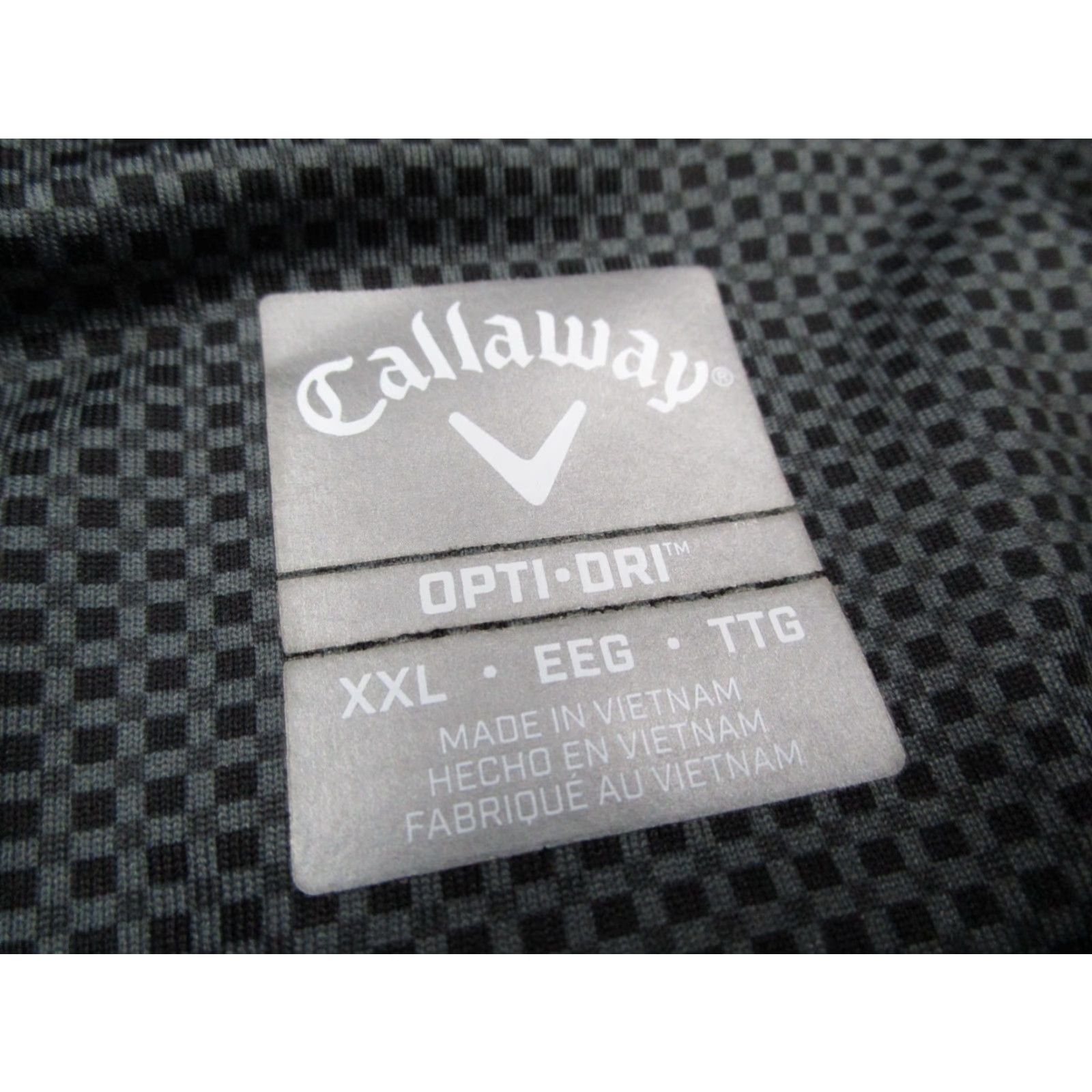 Callaway Callaway Shirt Mens 2XL Gray Check Opti Dri Golf Polo Short Sleeve Performance Size US XXL / EU 58 / 5 - 3 Thumbnail