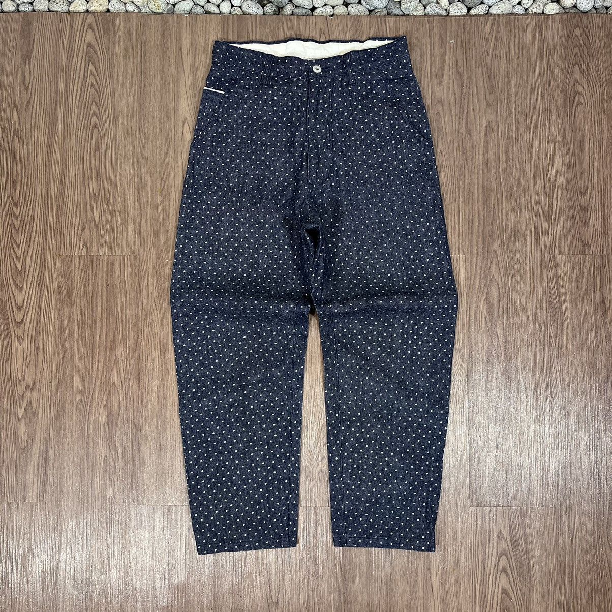 Designer × Japanese Brand Ichilu Design Labo Japan Polkadot Buckleback Pants Size US 29 - 2 Thumbnail