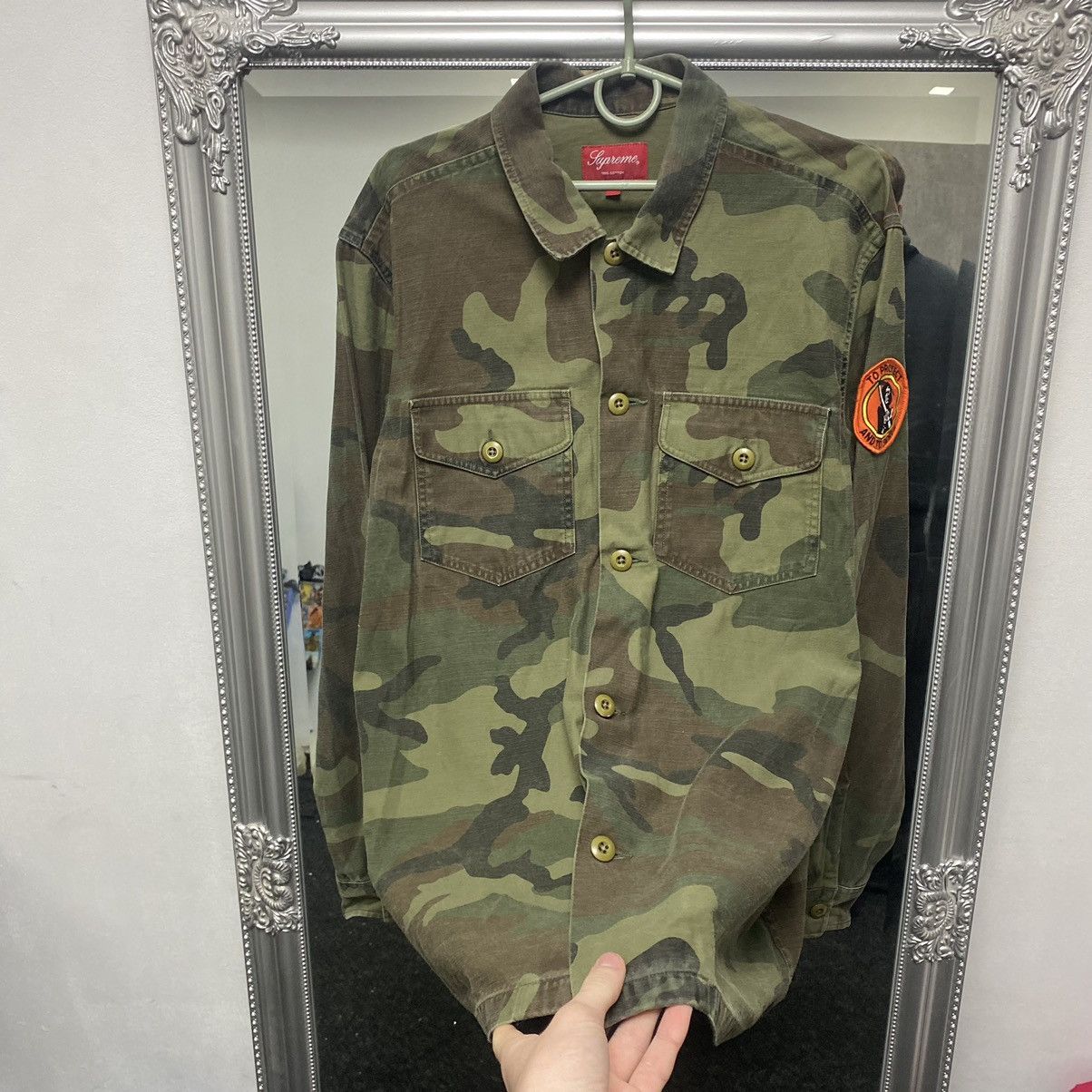 Supreme Supreme Military “Army” Overshirt Jacket Vintage Size US L / EU 52-54 / 3 - 3 Thumbnail
