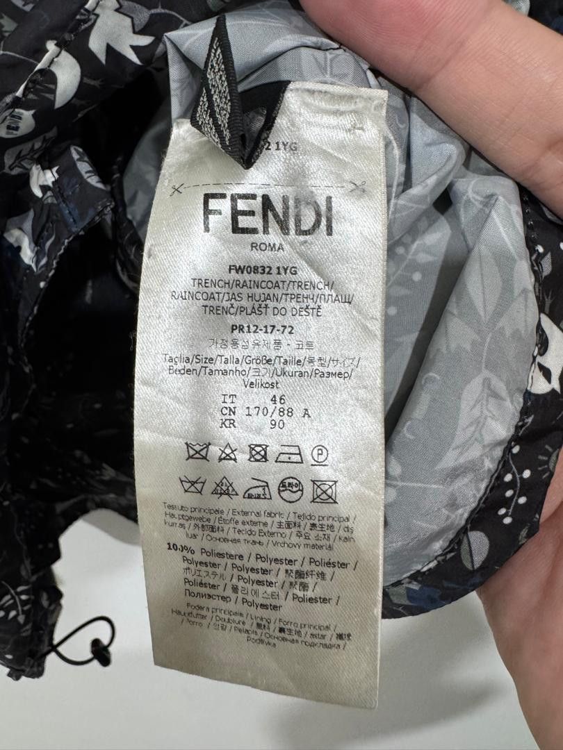 Fendi Fendi Packable Windbreaker Jacket Size US S / EU 44-46 / 1 - 8 Thumbnail