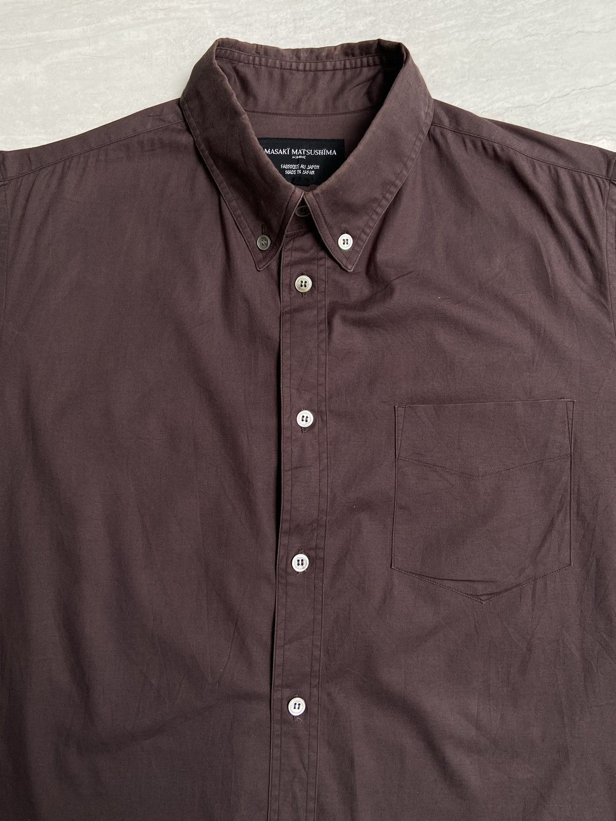 Masaki Matsushima MASAKI MATSUSHIMA Brown Shirt Size US M / EU 48-50 / 2 - 3 Thumbnail