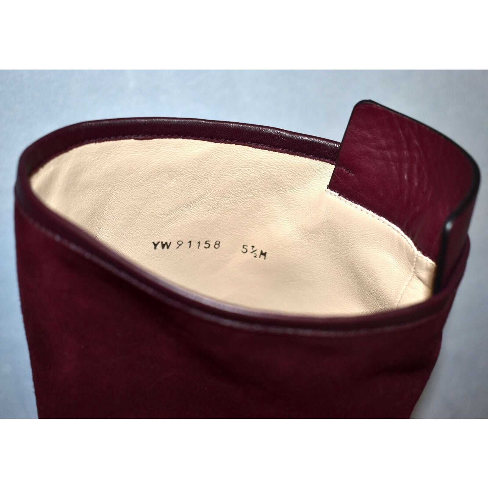 Stuart Weitzman B20 NEW STUART WEITZMAN Charlie Red Suede Boot Sz 5.5 M $798 Size US 5.5 / IT 35.5 - 8 Thumbnail