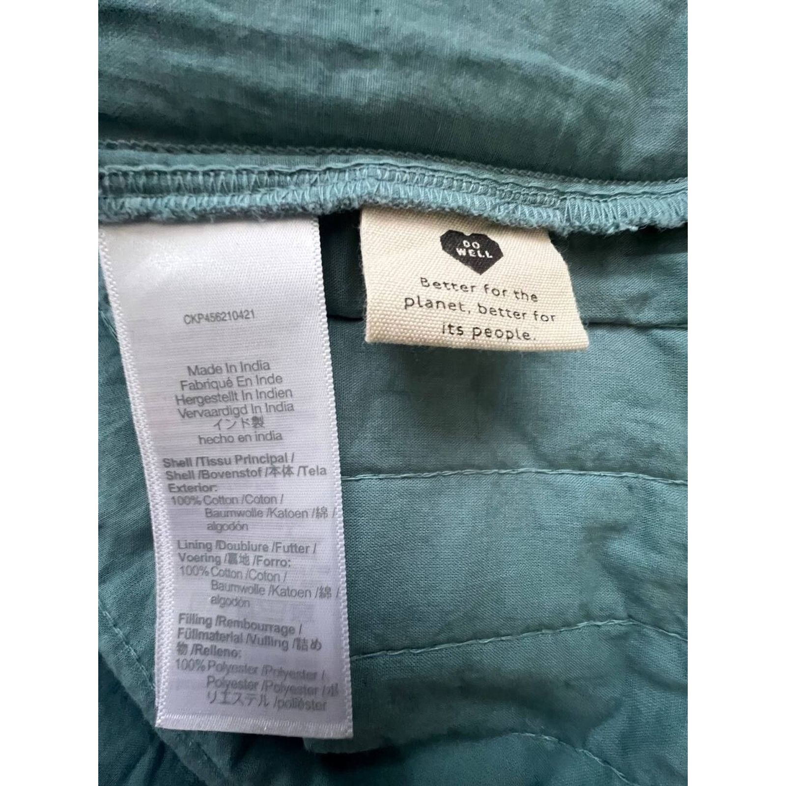 Madewell Madewell Quilted Button Shoulder Top breeze S A000564 Size S / US 4 / IT 40 - 7 Thumbnail
