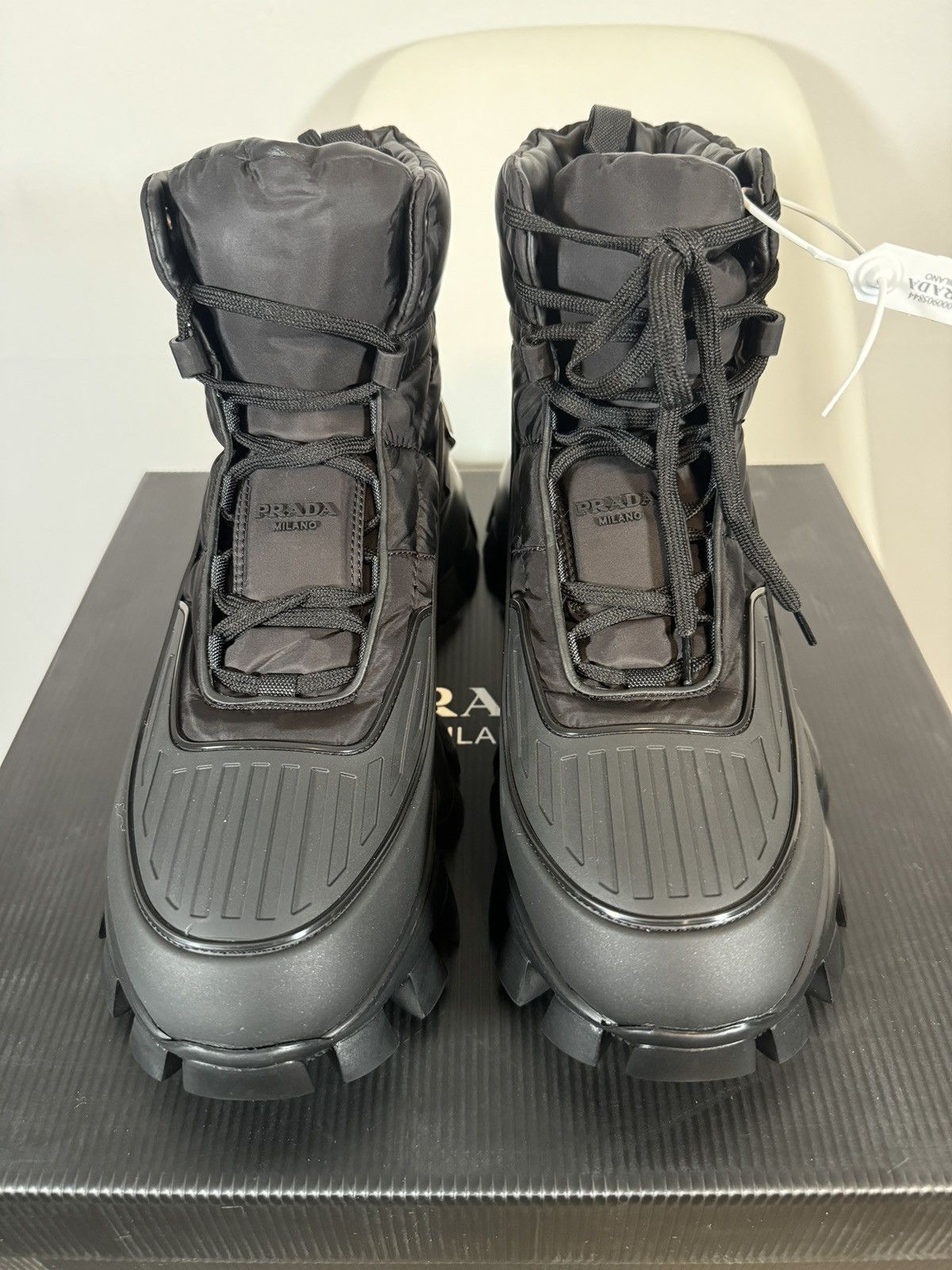 Designer × Prada Prada Men’s Black Cloudbust Thunder High Top Size US 11.5 / EU 44-45 - 10 Thumbnail
