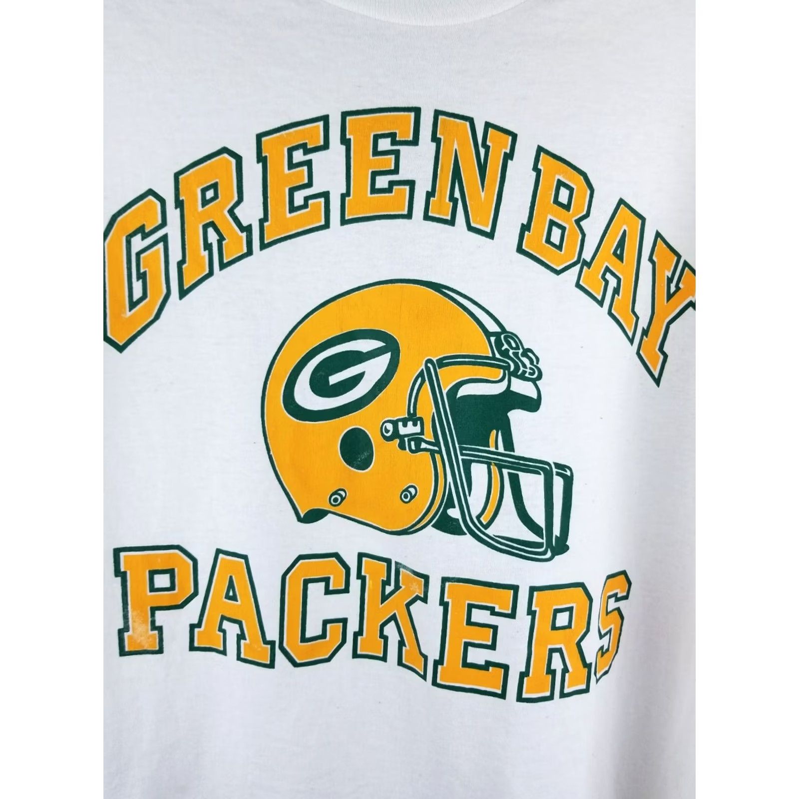 NFL VINTAGE GREENBAY PACKERS NFL SINGLE STITCH WHITE T-SHIRT SZ LARGE Shirt Mens Regular White 80s Retro Football NFL Baseball Charm Disney Halloween USA Size US L / EU 52-54 / 3 - 2 Thumbnail