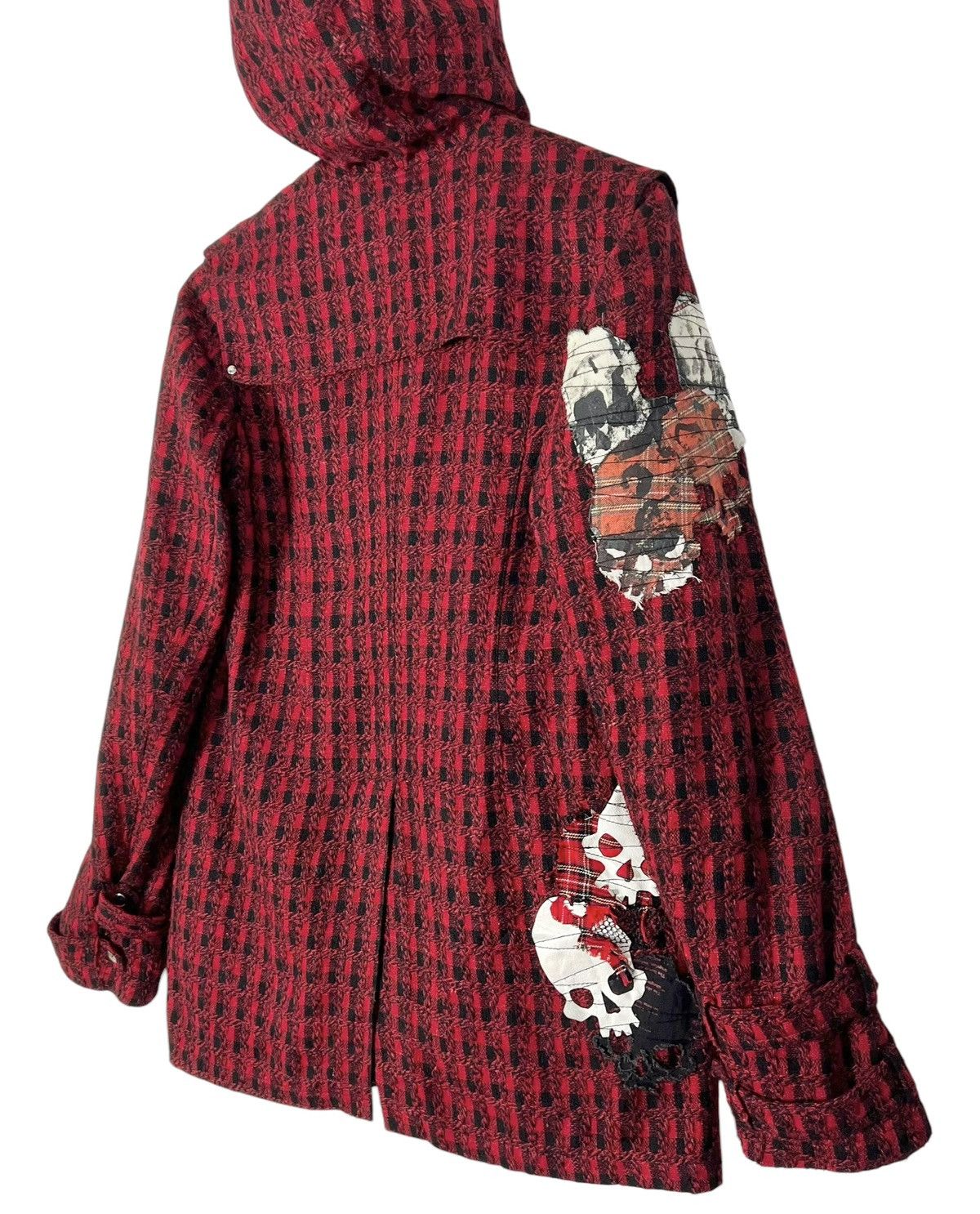 Japanese Brand VINTAGE H.NAOTO PUNK ANARCHY WOOL COFFIN JACKET Size US L / EU 52-54 / 3 - 4 Thumbnail