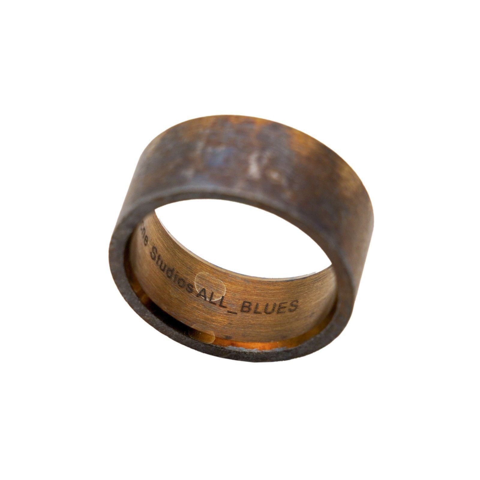 Acne Studios Acne Studios All Blues Bronze Wide Oxidized Sterling Ring Size ONE SIZE - 3 Thumbnail