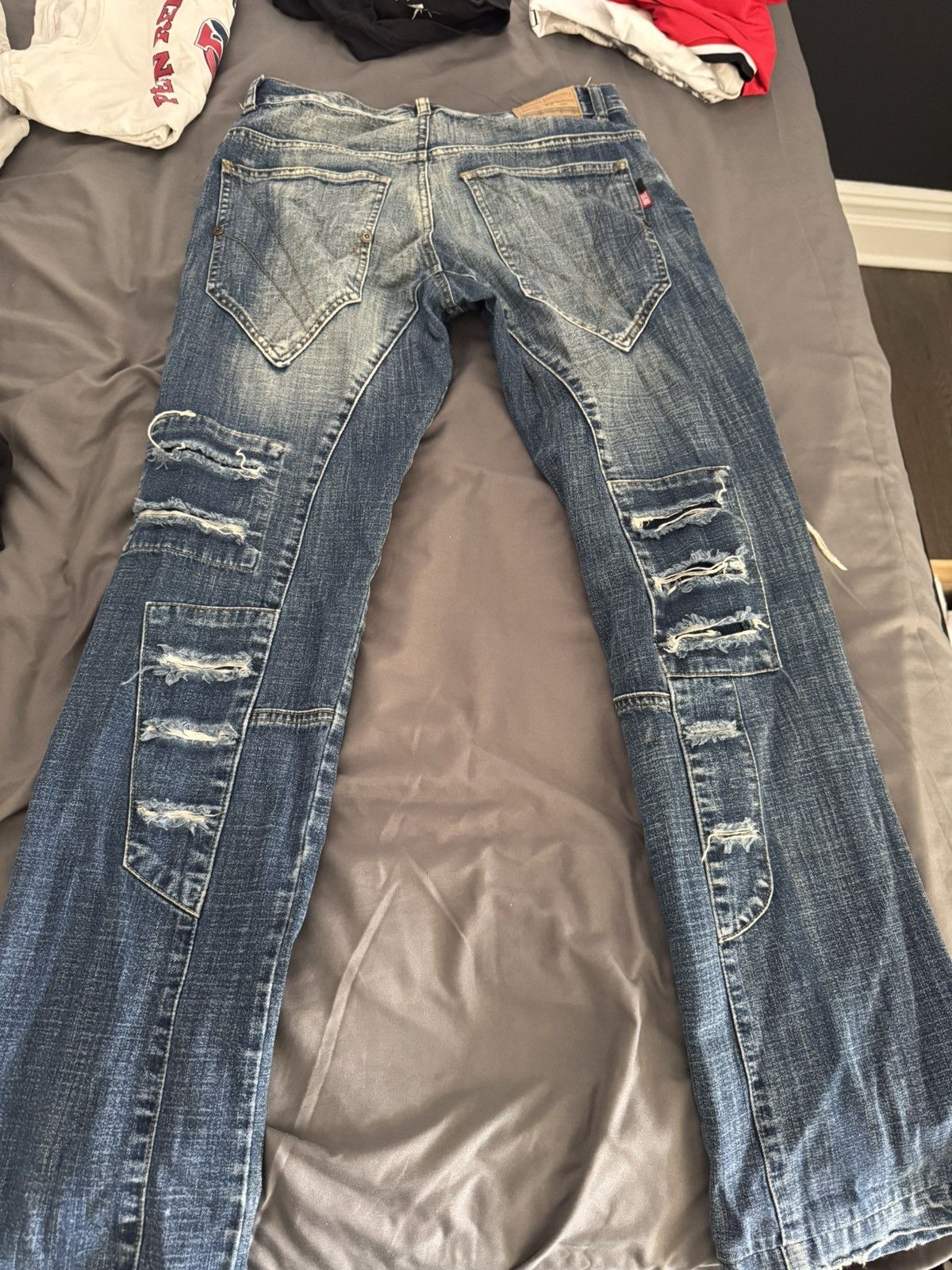 Diesel × Vintage Vintage Diesel Distressed Flared Denim Size US 29 - 2 Thumbnail