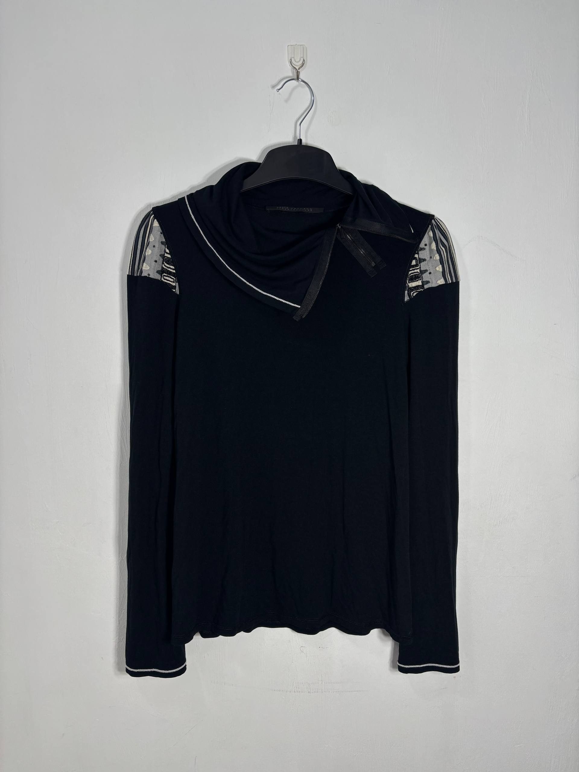Other Beate Heymann Asymmetric Zip Cowl Neck Longsleeve 40 Size L / US 10 / IT 46 - 1 Thumbnail