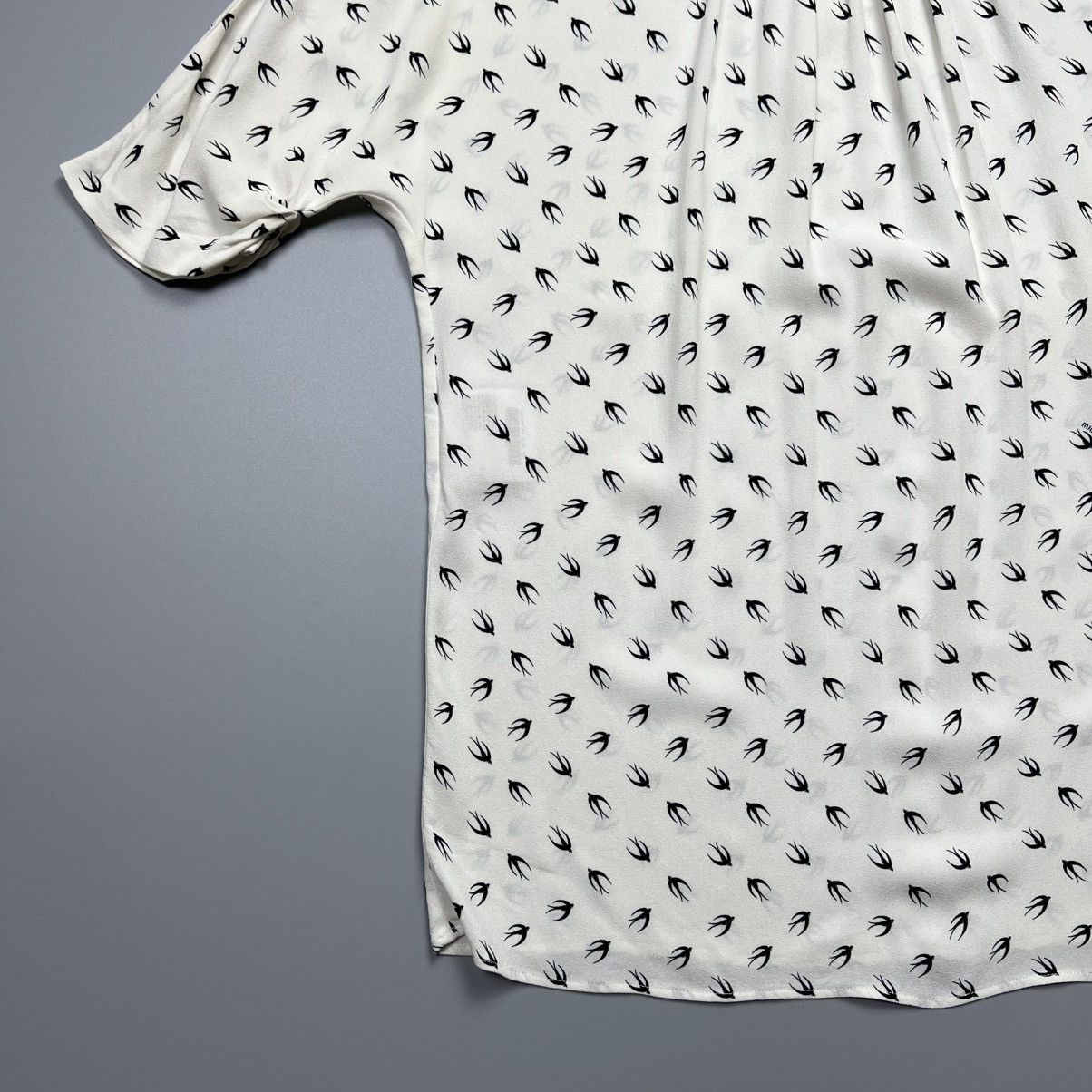 Miu Miu Miu Miu - Fall/2016 Black swallowtail Bird - Blouse Size XS / US 0-2 / IT 36-38 - 5 Thumbnail