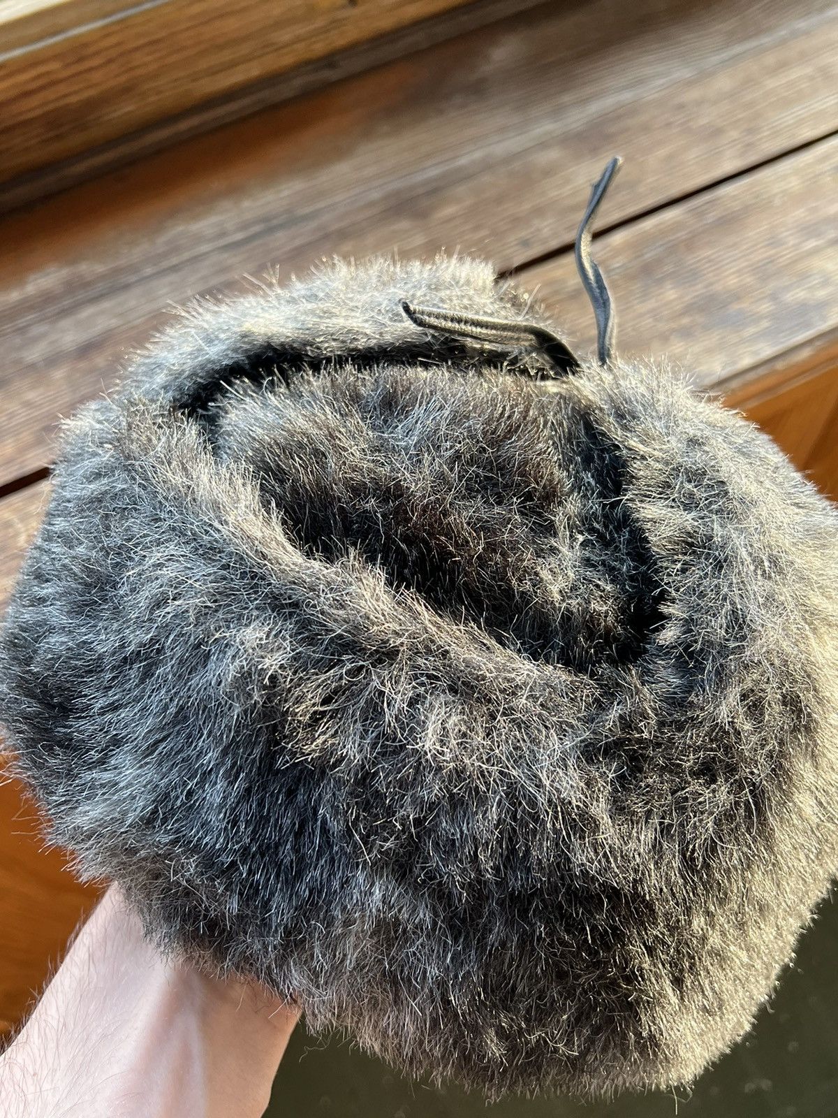 Hat Club Y2K Faux Fur Ushanka Vintage Fuzzy Trapper Hat Huge Size ONE SIZE - 8 Thumbnail