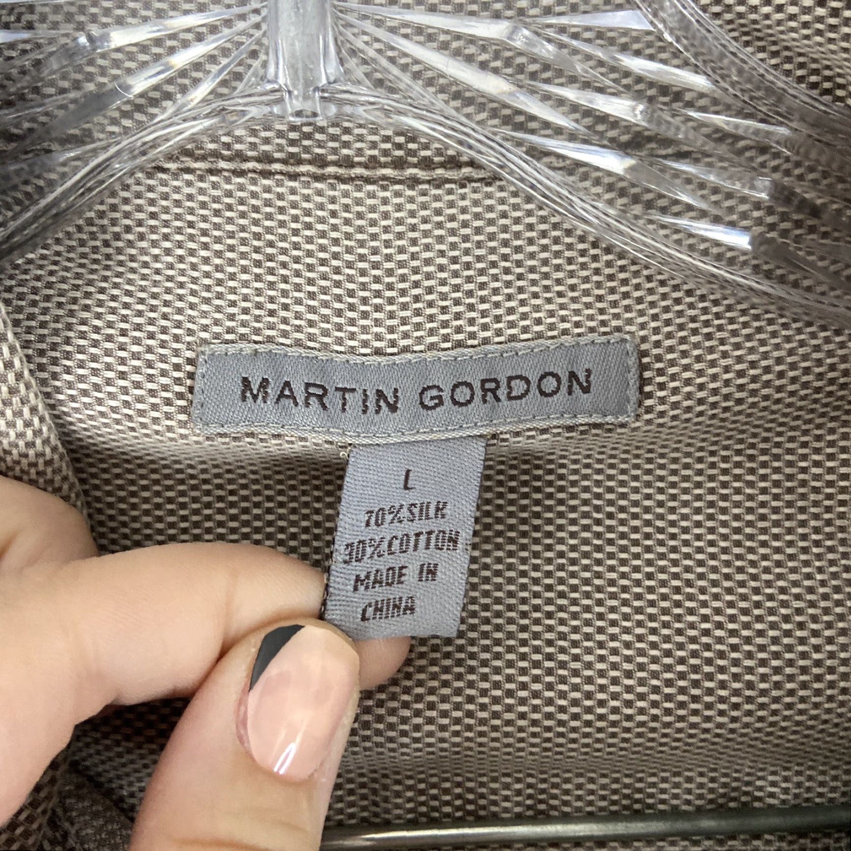 Vintage VINTAGE Martin Gordon Button-Up Shirt Men Brown Large Long Sleeve Size US L / EU 52-54 / 3 - 6 Thumbnail