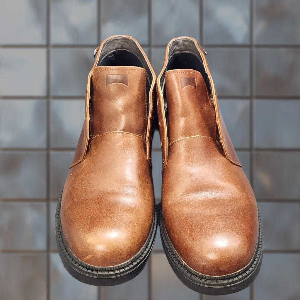 Camper Camper Mens Boots Chukka Leather 10 Brown Mens Shoes Size US 10 / EU 43 - 1 Thumbnail