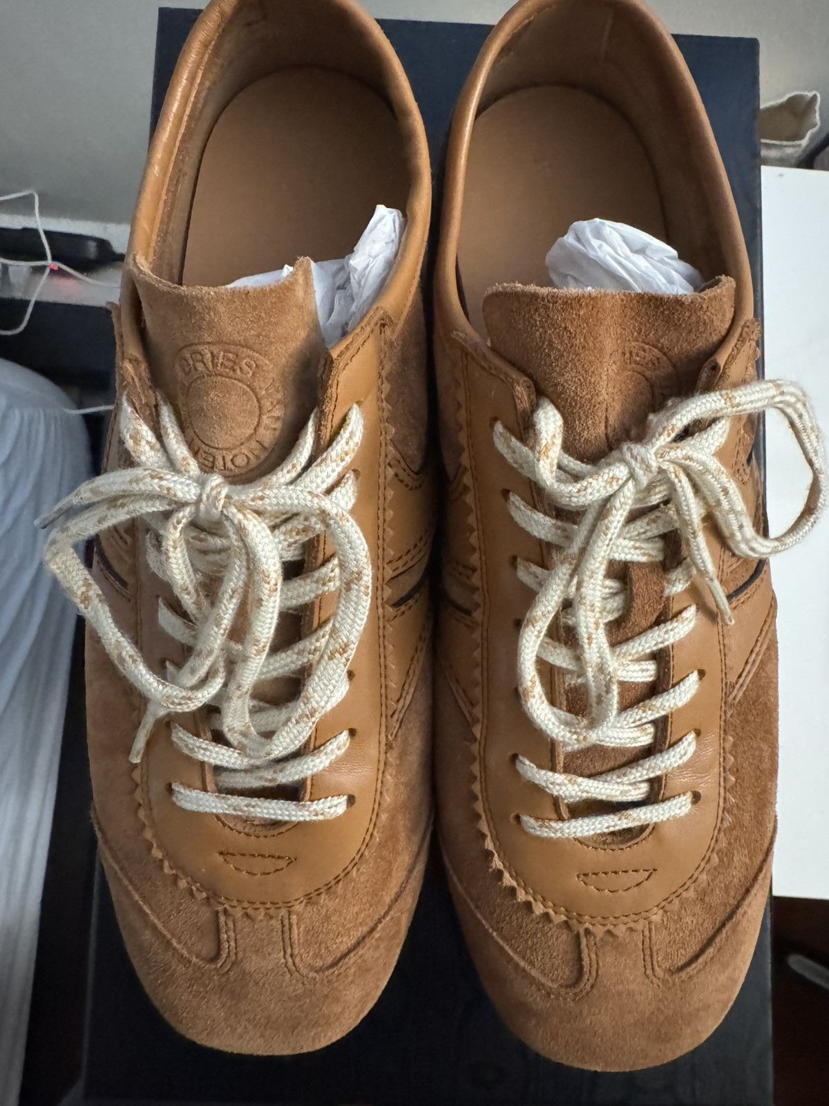 Dries Van Noten Dries Van Noten Tan Suede Sneakers Size US 9 / EU 42 - 5 Thumbnail