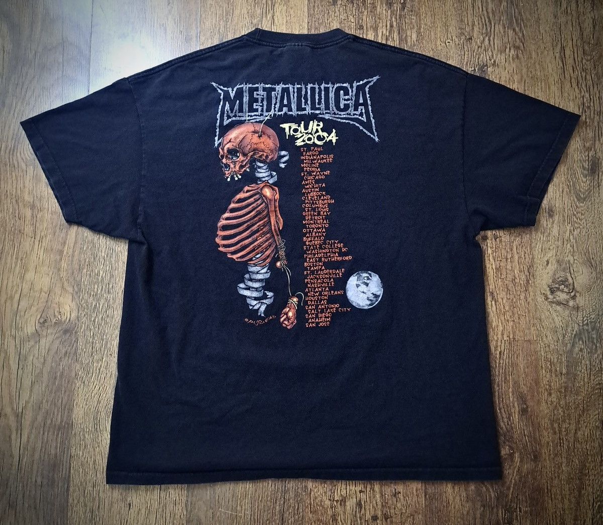 Metallica METALLICA x MADLY IN ANGER WITH THE WORLD x Tour T-Shirt Size US XXL / EU 58 / 5 - 2 Thumbnail