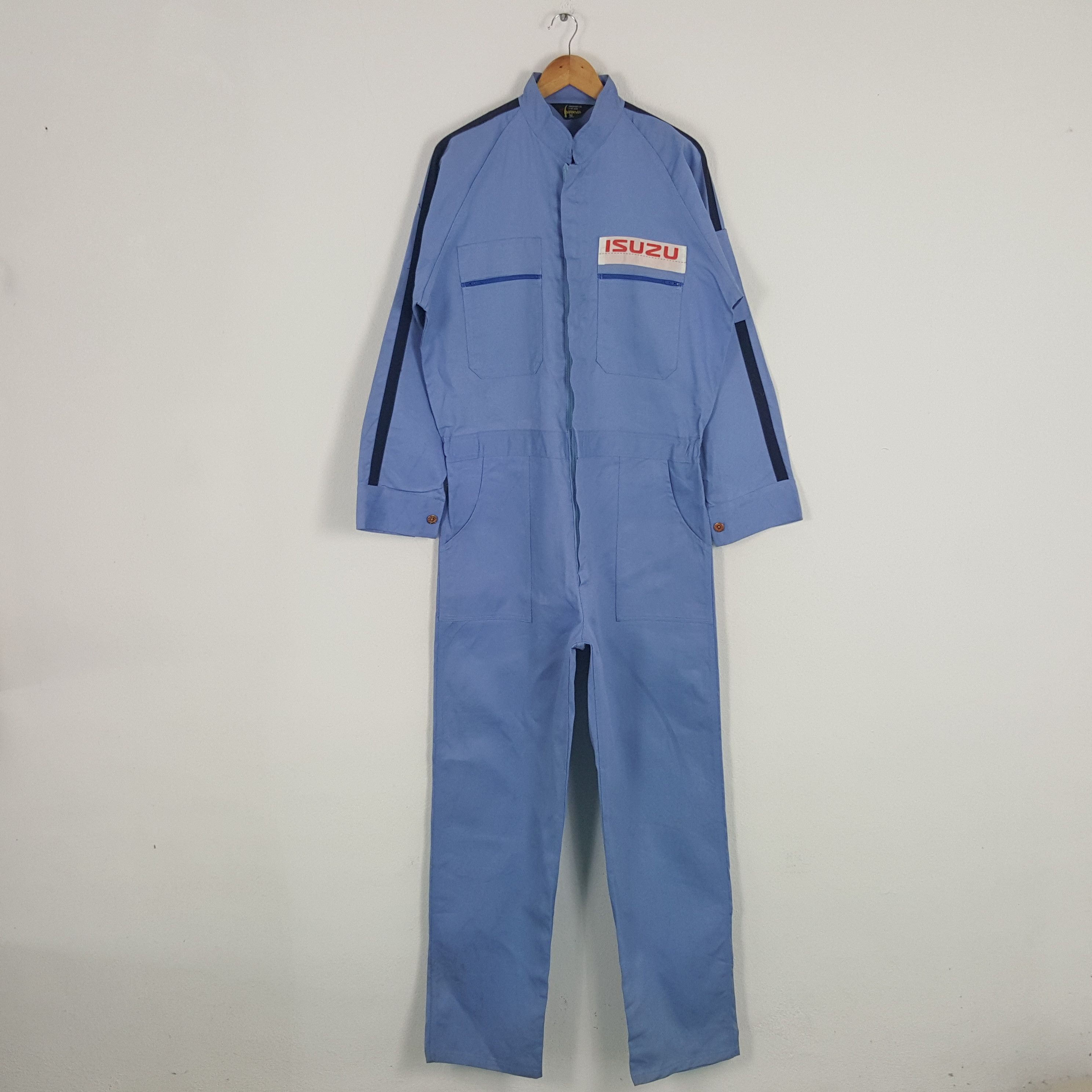 Japanese Brand × Vintage Vintage Isuzu Racing Team Worker Coverall Jacket Size US L / EU 52-54 / 3 - 1 Thumbnail