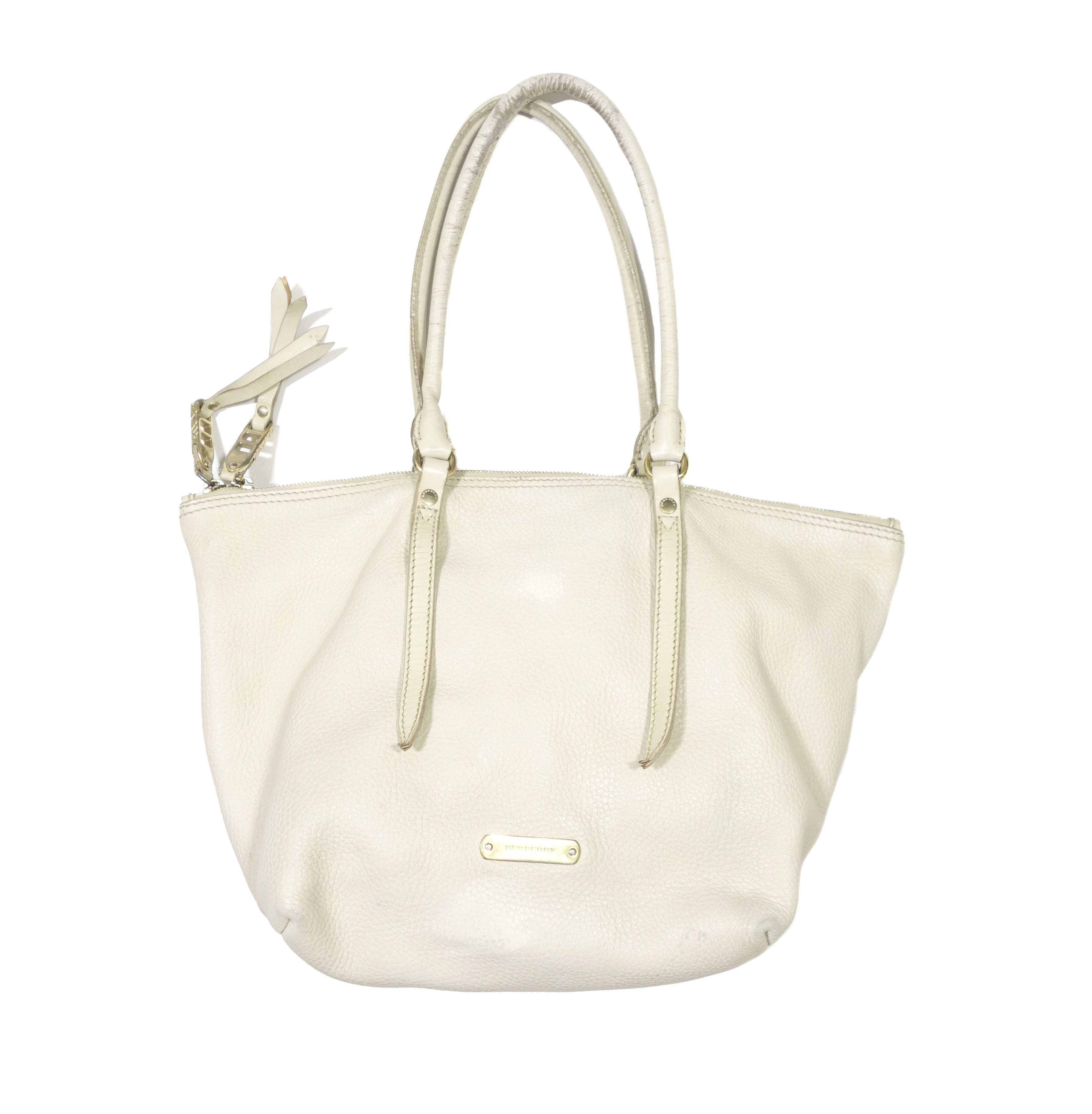 Burberry Calf Leather Logo Nova Check Lining Bag Size ONE SIZE - 1 Thumbnail