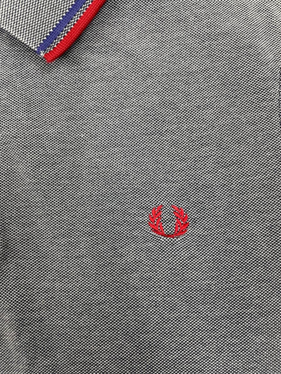 Fred Perry Fred Perry Men Cotton Polo Shirt Grey Slim Fit Tipped Collar Size US M / EU 48-50 / 2 - 3 Thumbnail