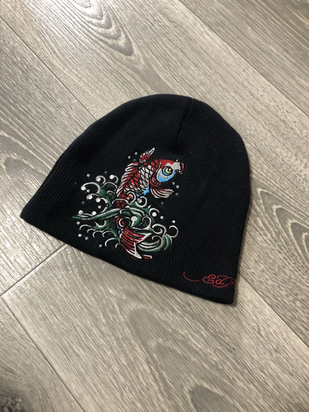 Ed Hardy Koi Hat Vintage Rare Ed Hardy × Japanese Brand × Vintage y2k Ed Hardy snapback  main image 4