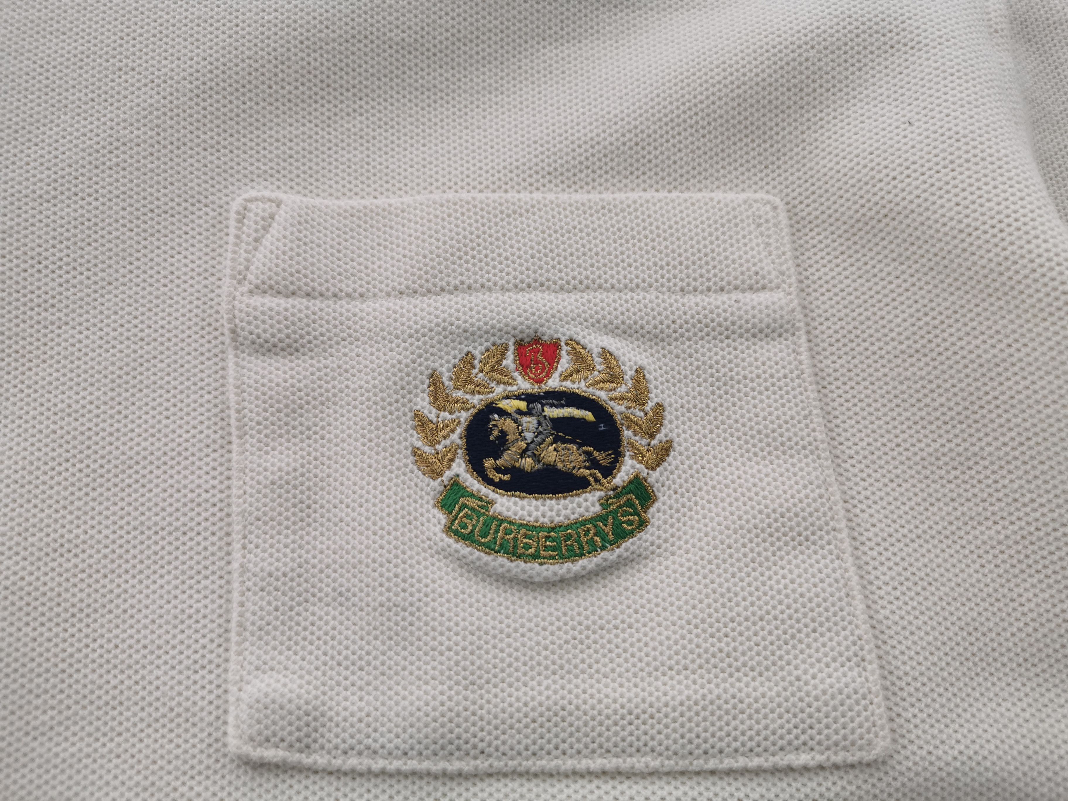 Burberry Vintage 90's Burberry Logo Pullover Sweatshirt Made In USA Size US L / EU 52-54 / 3 - 4 Thumbnail