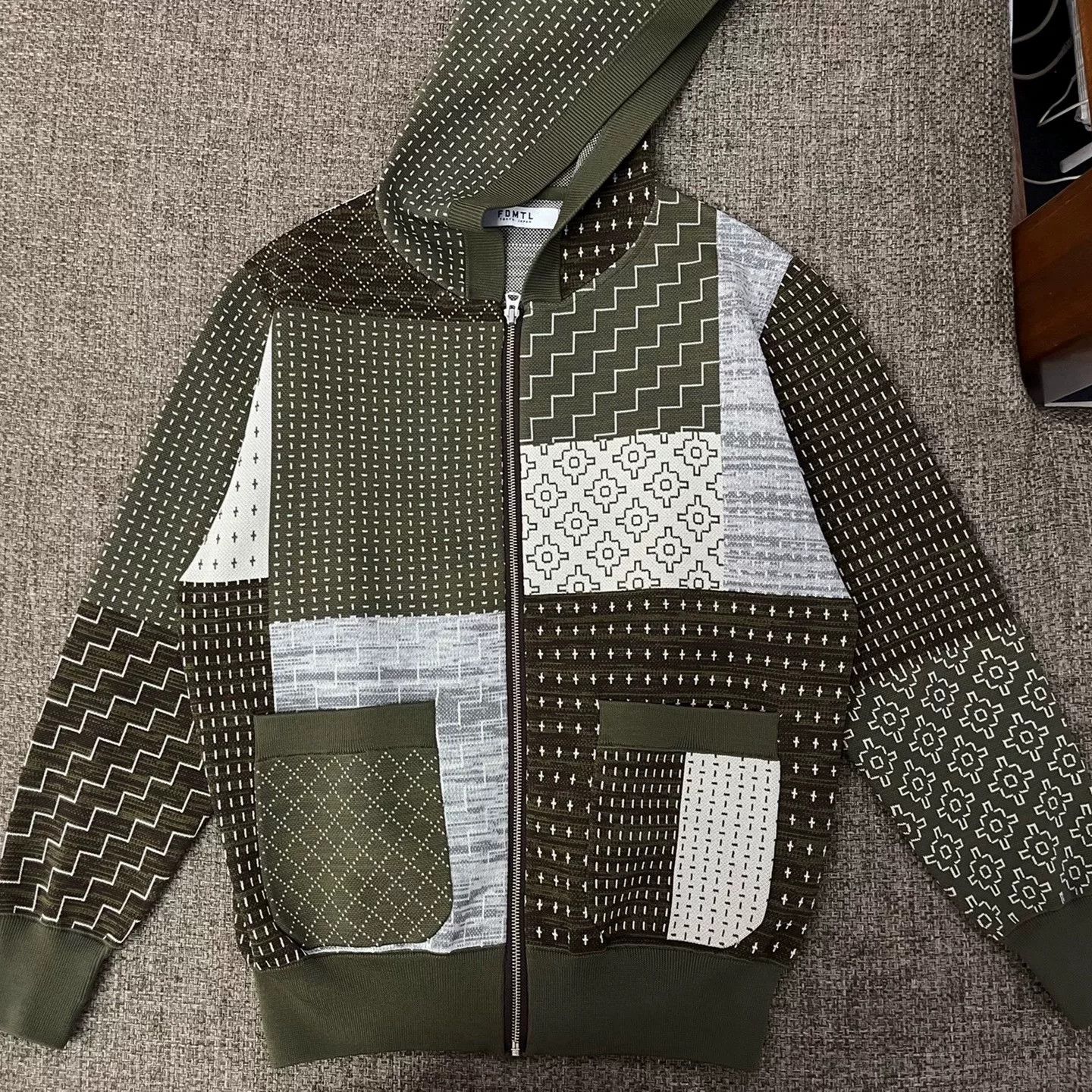 FDMTL FDMTL Hooded Jacket with Floral Patchwork Size US M / EU 48-50 / 2 - 1 Thumbnail