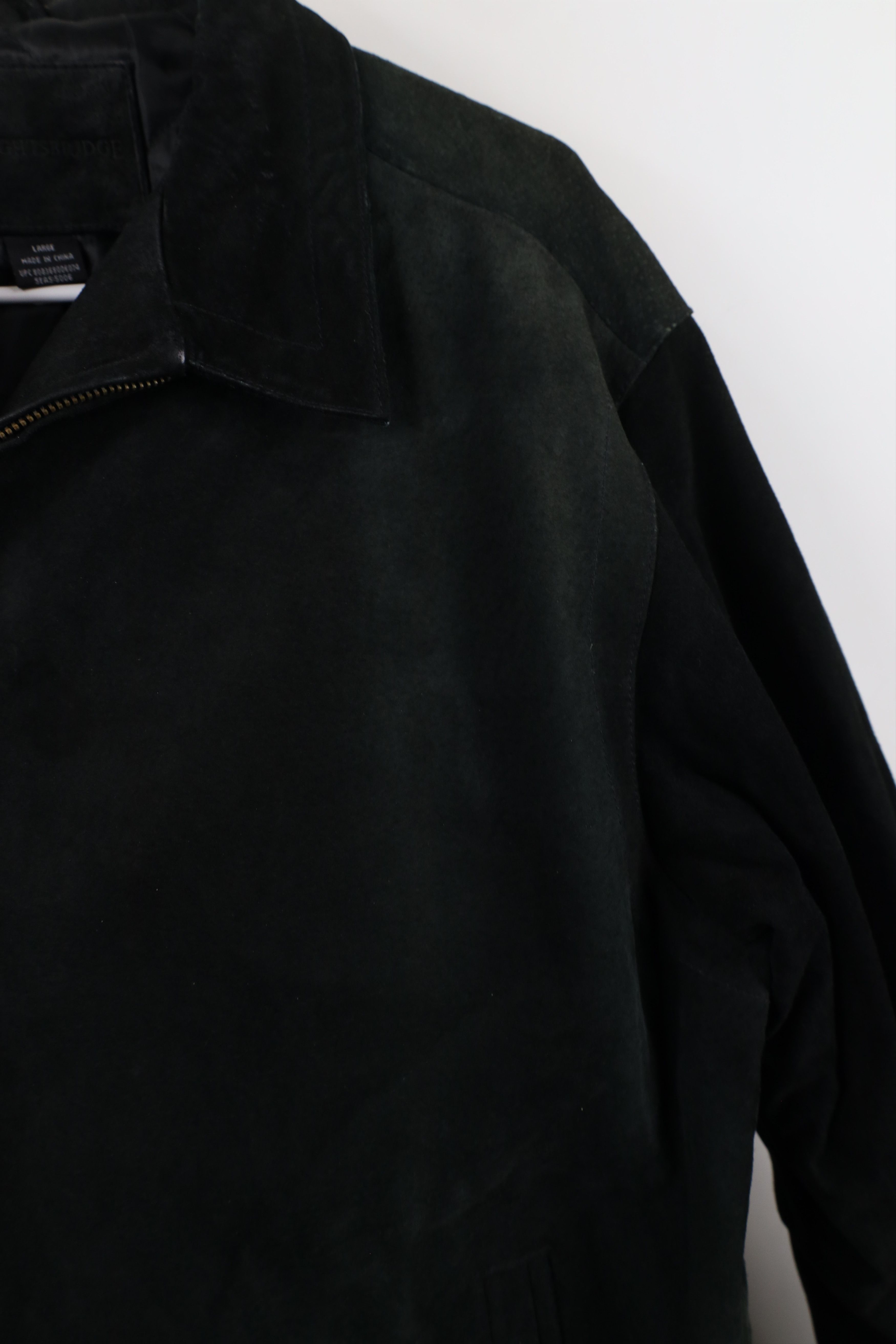 Vintage Vintage 90s Streetwear Faded Quilted Suede Leather Jacket Size US L / EU 52-54 / 3 - 5 Thumbnail