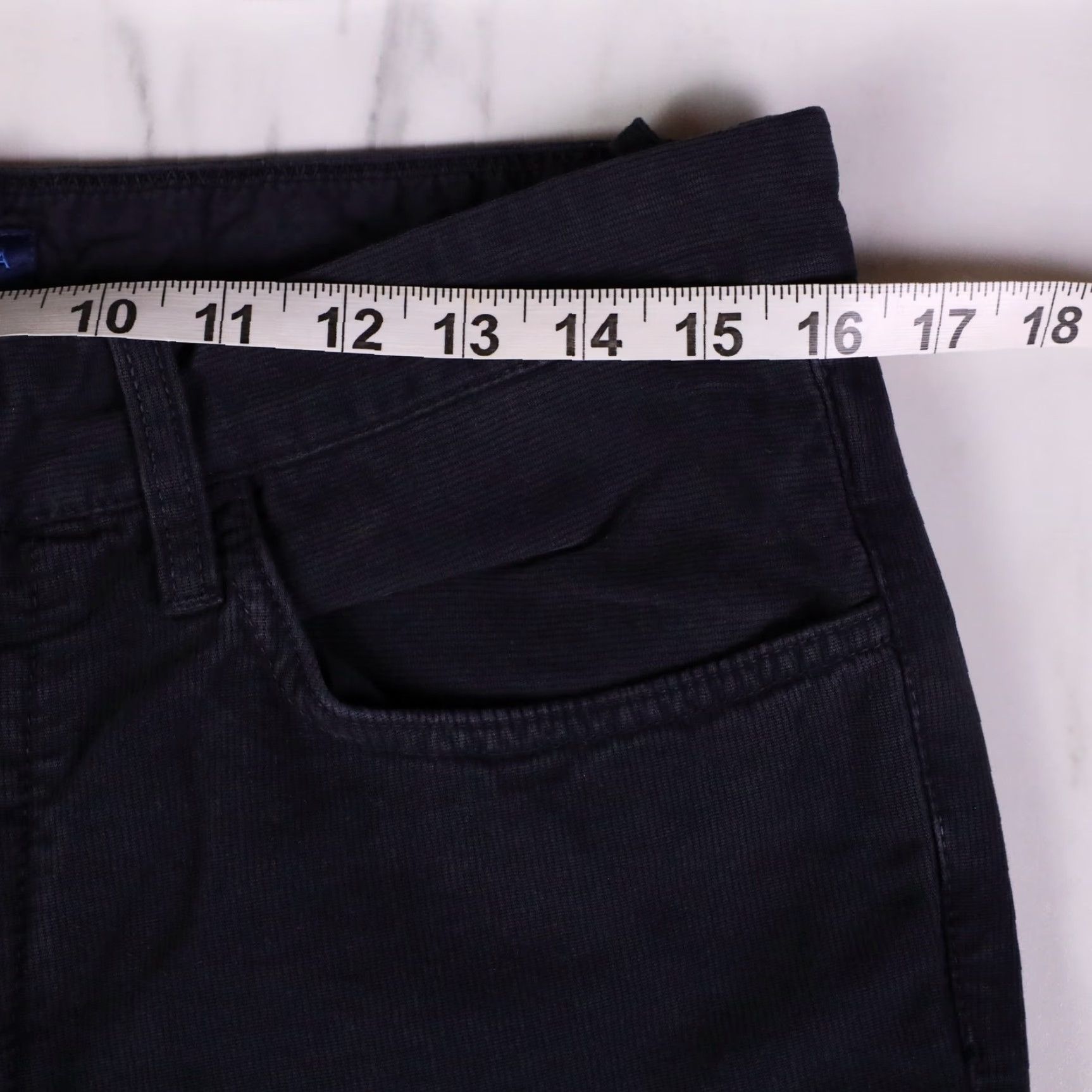 Vintage Martin + Osa Pants Mens 32x32 Navy Blue Corduroy Straight Ankle 5-Pocket Cotton Regular Men Size US 32 / EU 48 - 6 Thumbnail