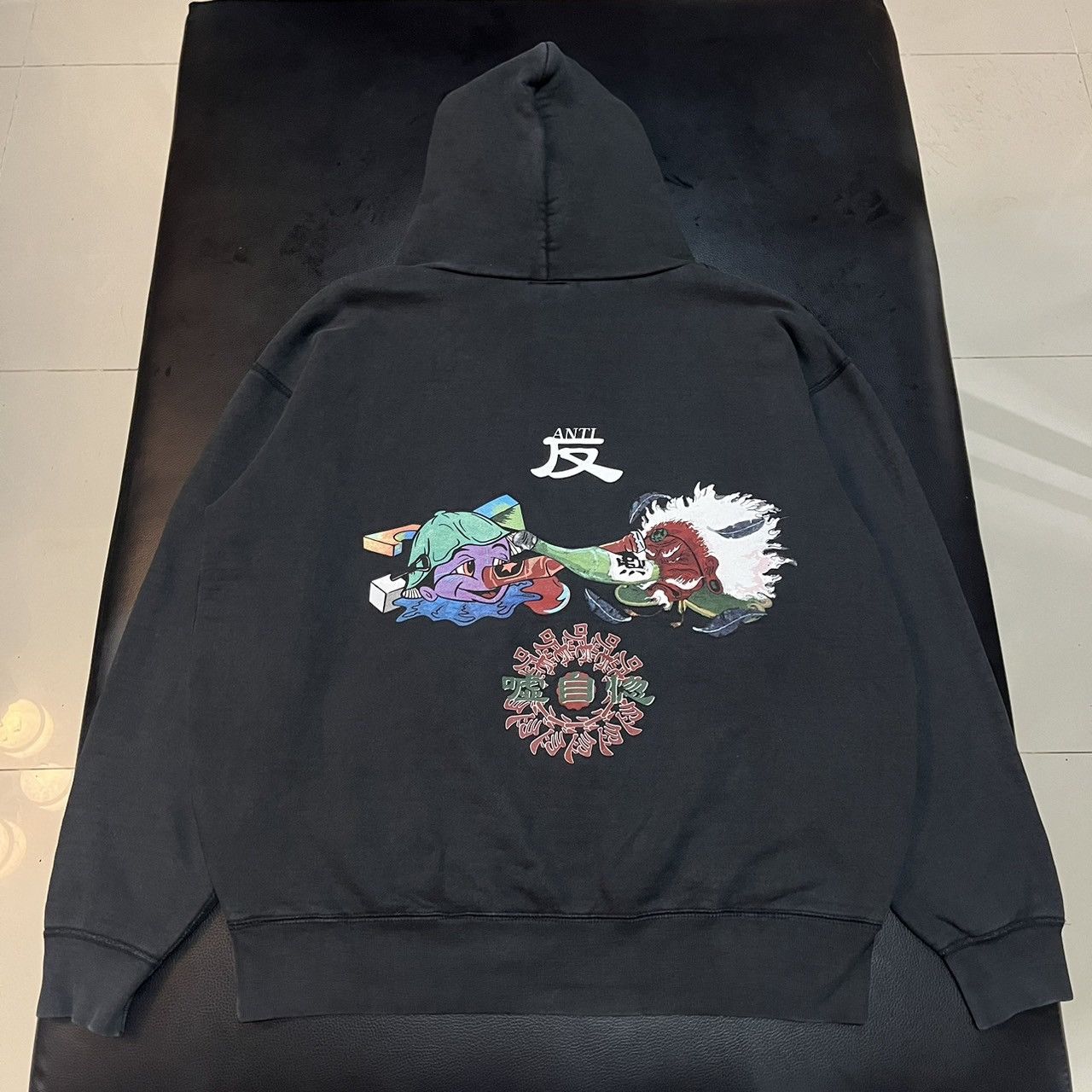 Japanese Brand hangoverz anti nose faded hoodie Size US L / EU 52-54 / 3 - 1 Thumbnail