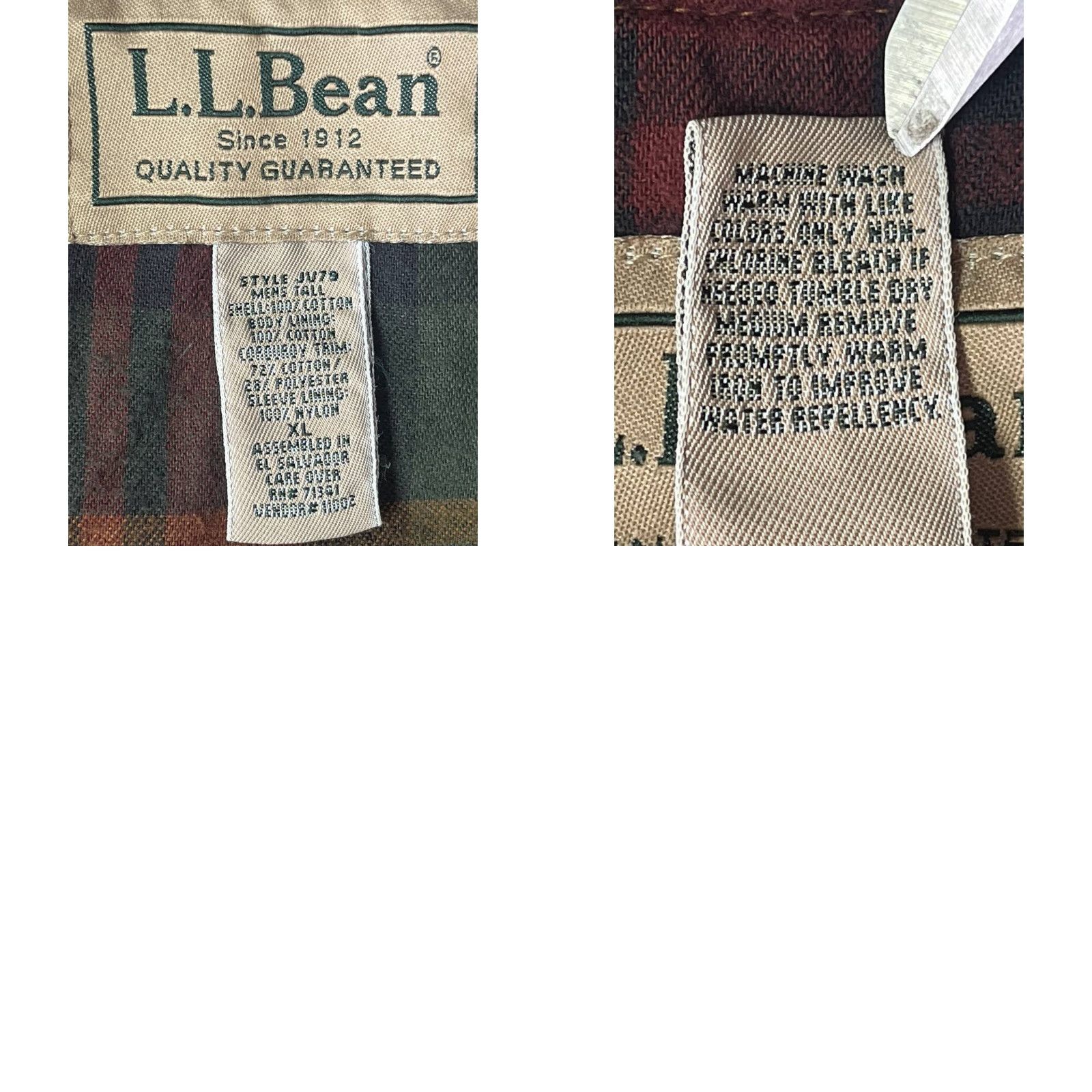 Vintage Vtg LL Bean Field Coat Jacket Brown Cotton Canvas Collared Size XL Beige Men Jacket Cotton Lined Wind-Resistant All Seasons Size US XL / EU 56 / 4 - 9 Thumbnail