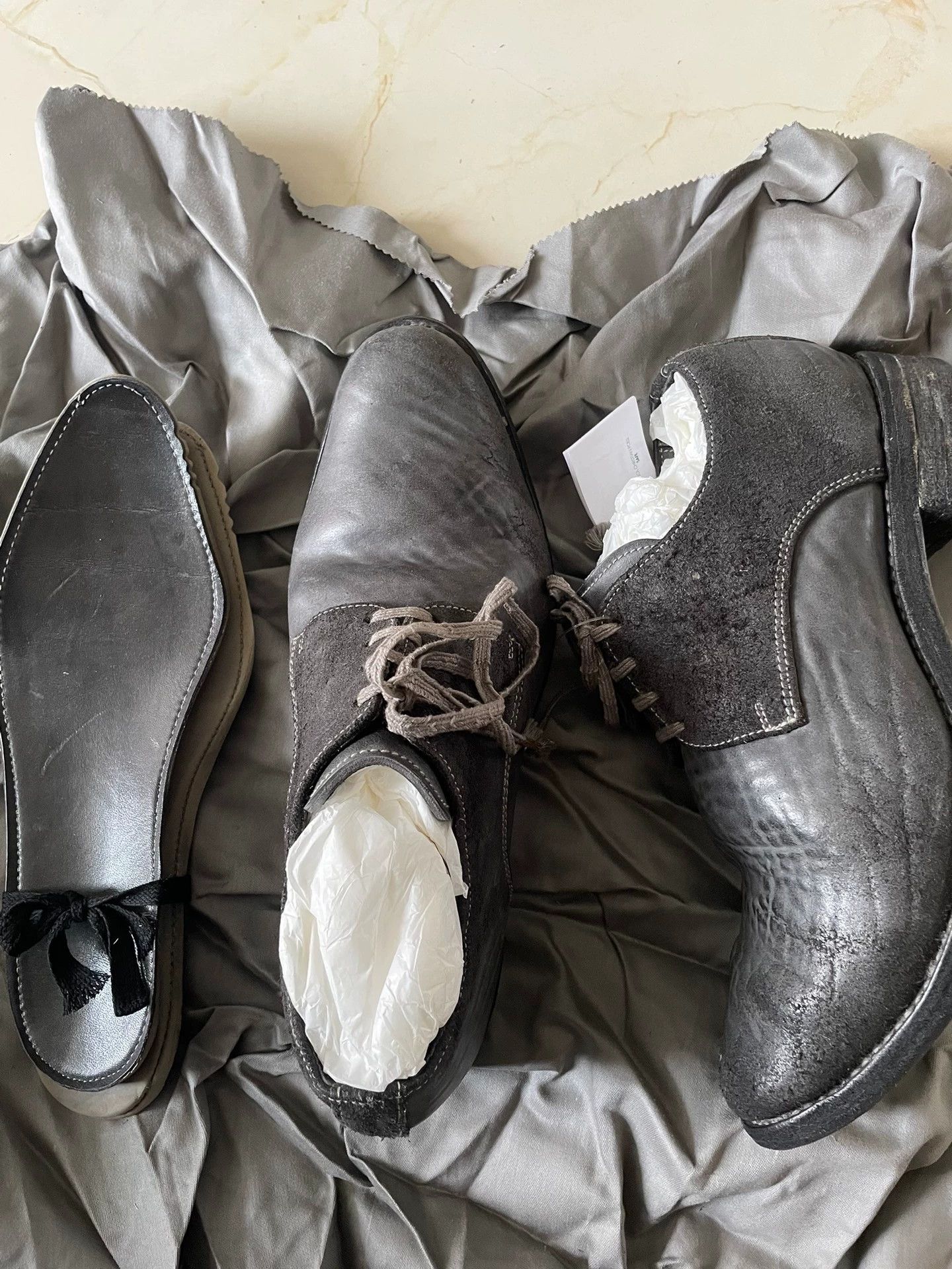 Carol Christian Poell CCP Cubs 19 Distressed Horsehide Derby US7 (Nike42) Size US 7 / EU 40 - 1 Thumbnail