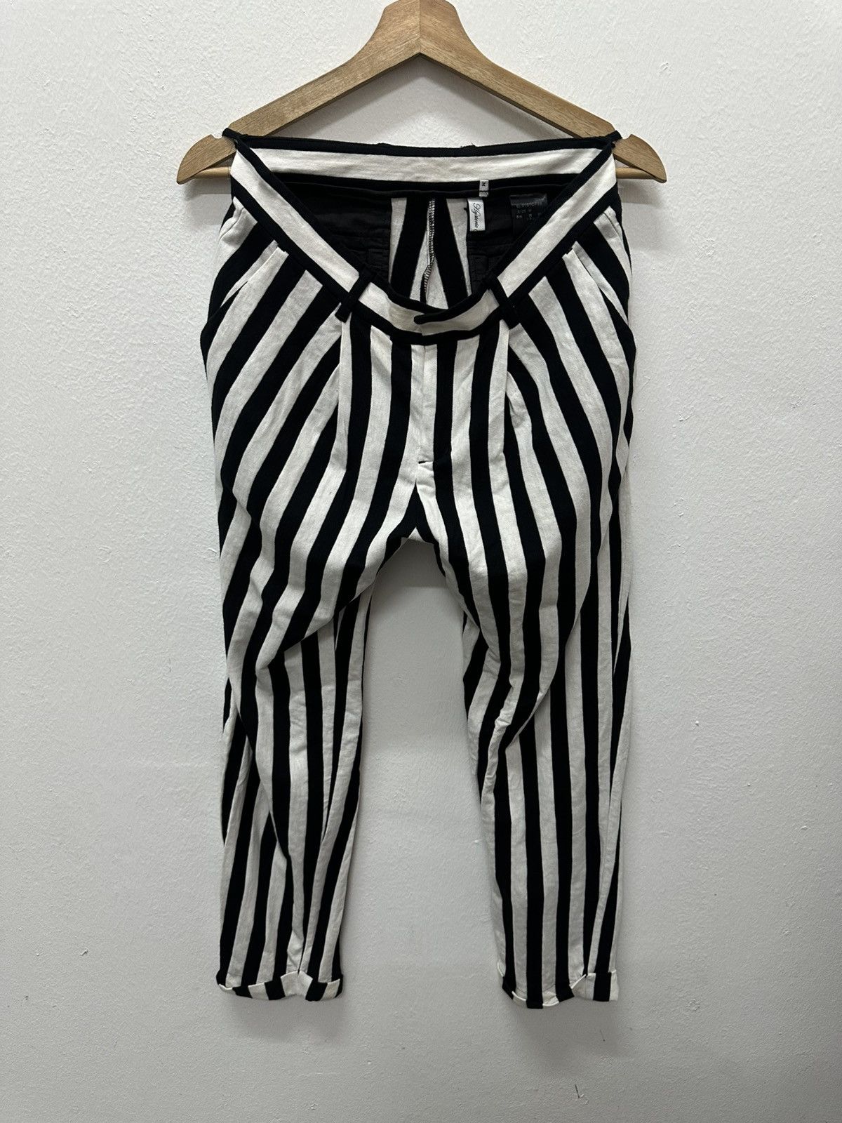 Hysteric Glamour Hysteric Glamour Stripe Prisoner Pants Size US 30 / EU 46 - 23 Thumbnail