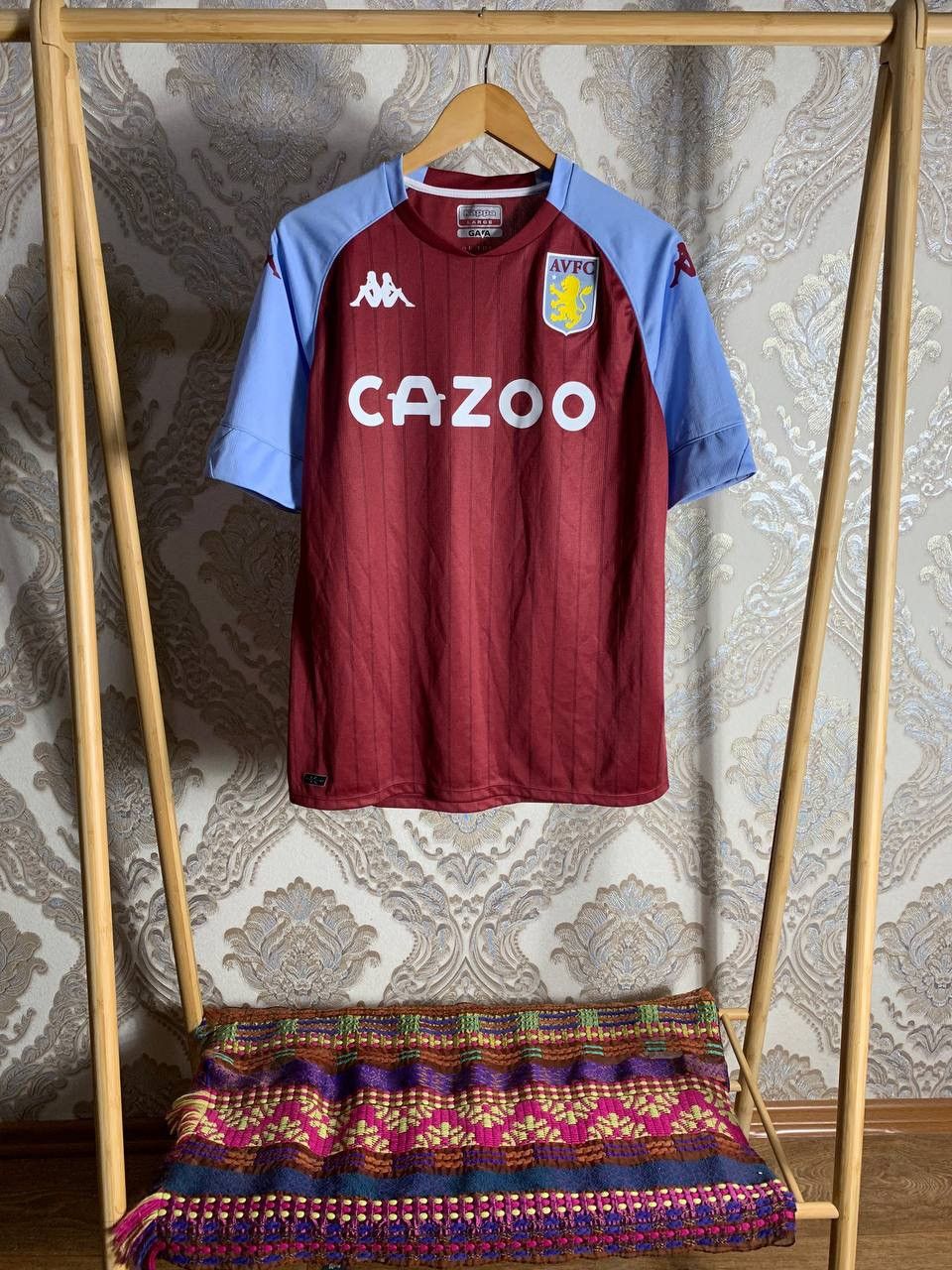 Kappa × Vintage VERY RARE KAPPA FC ASTON VILLA ENGLAND SOCCER JERSEY Y2K 90s Size US L / EU 52-54 / 3 - 1 Thumbnail