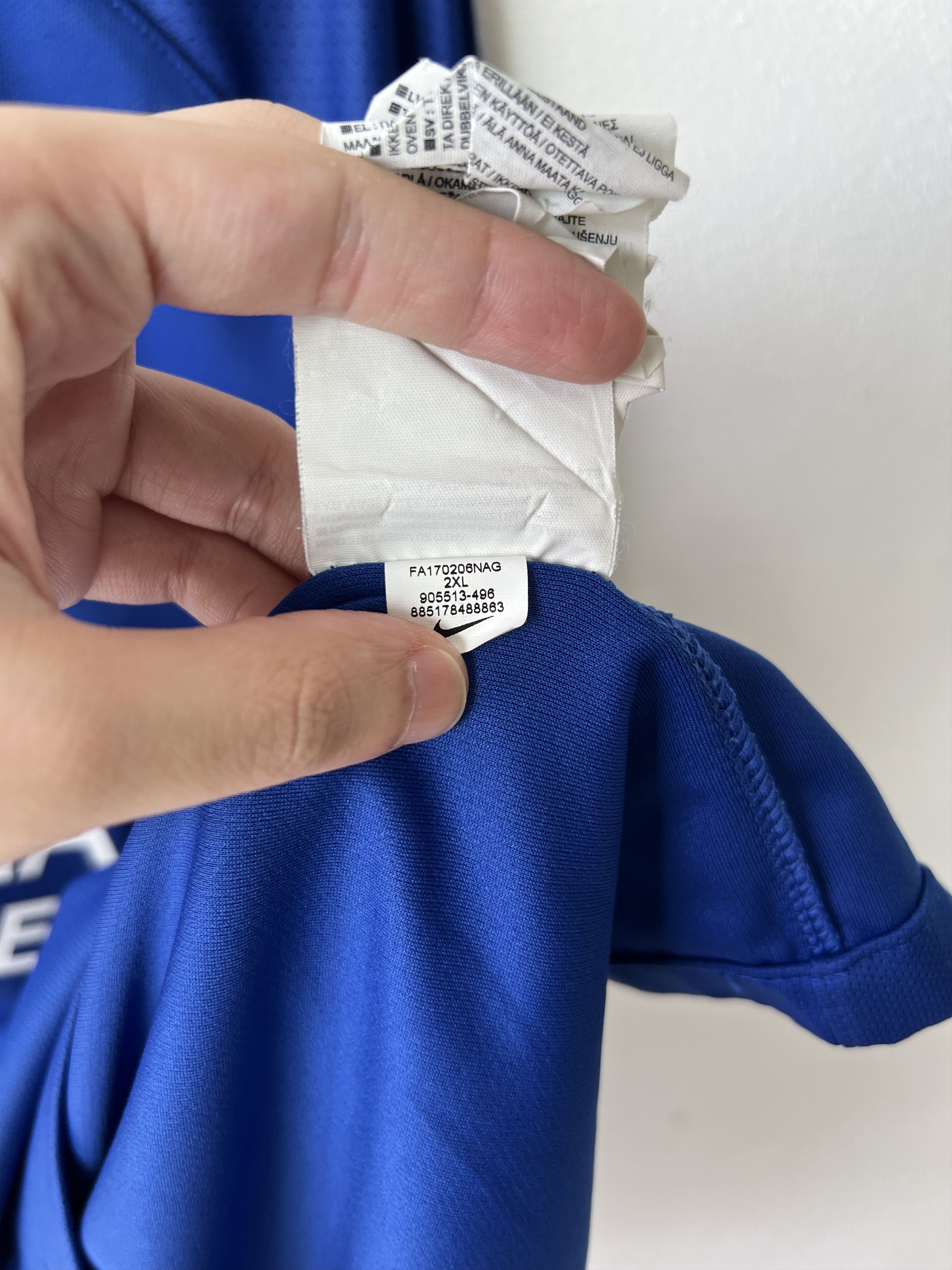(XXL fits XL) Chelsea 2017-18 Home Kit Hazard #10