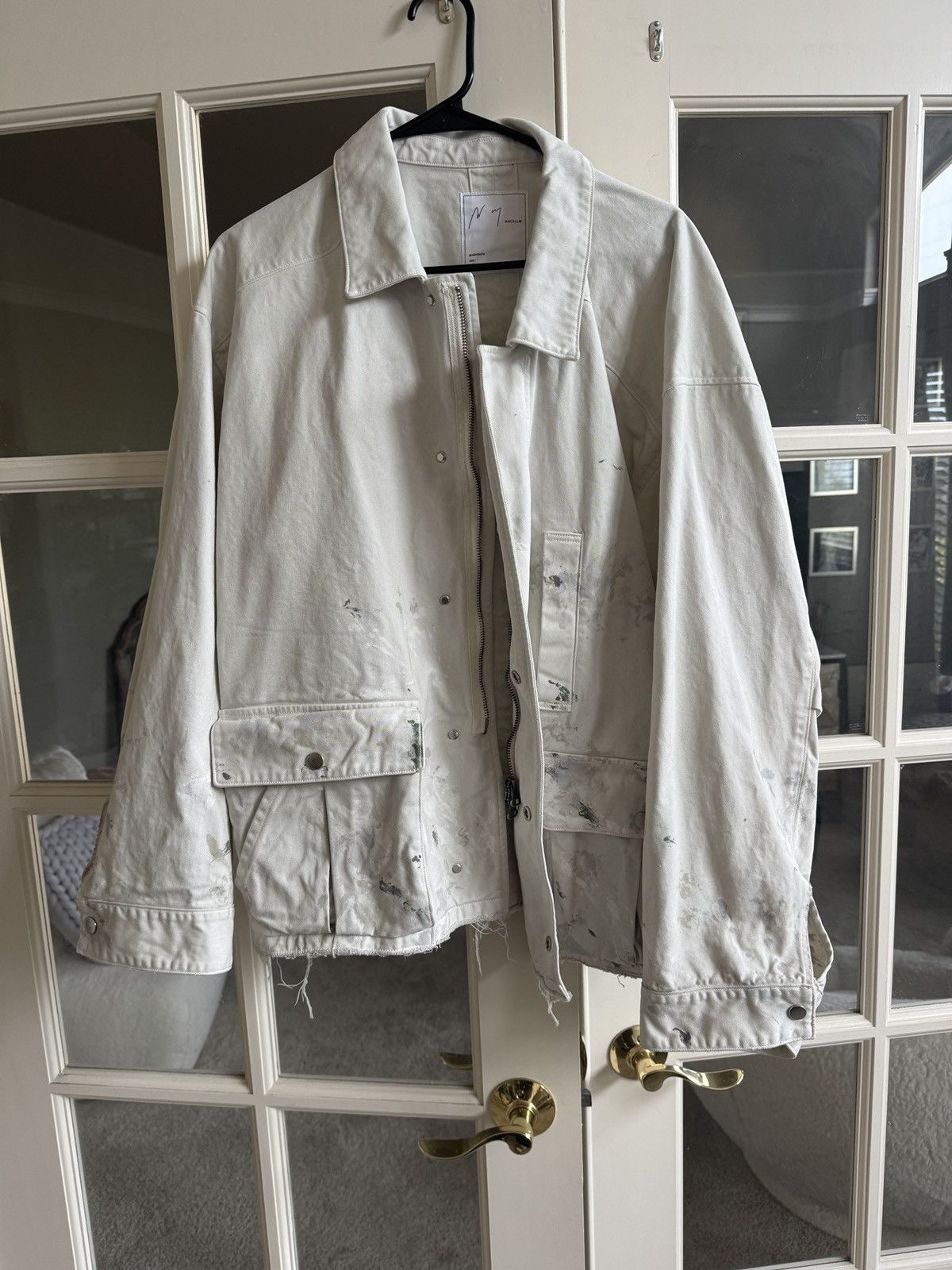 Vuja De Vuja De Nolan Misdirected Affix Jacket Brown Medium | Grailed