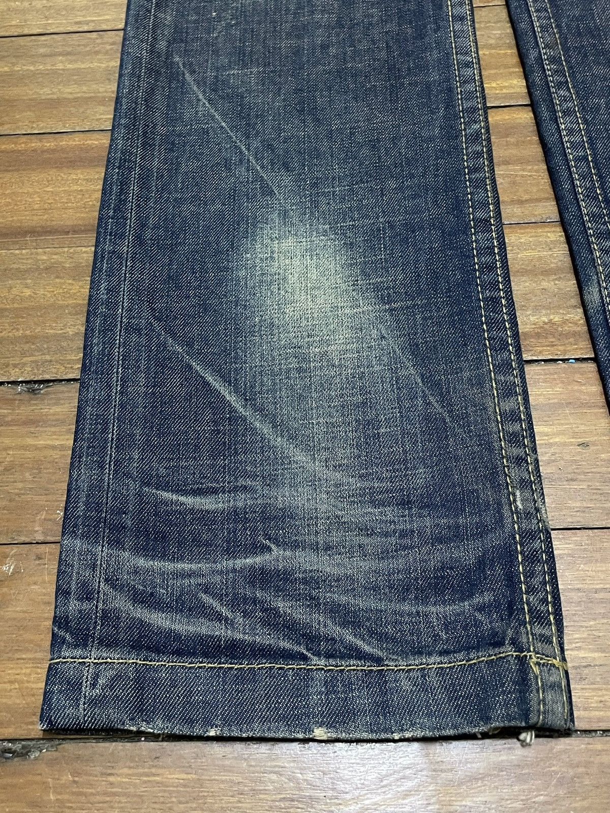 Le Grande Bleu (L.G.B.) Rare Design Vintage Japanese Brand Lolita Flared Jeans 1990s Size US 30 / EU 46 - 5 Thumbnail