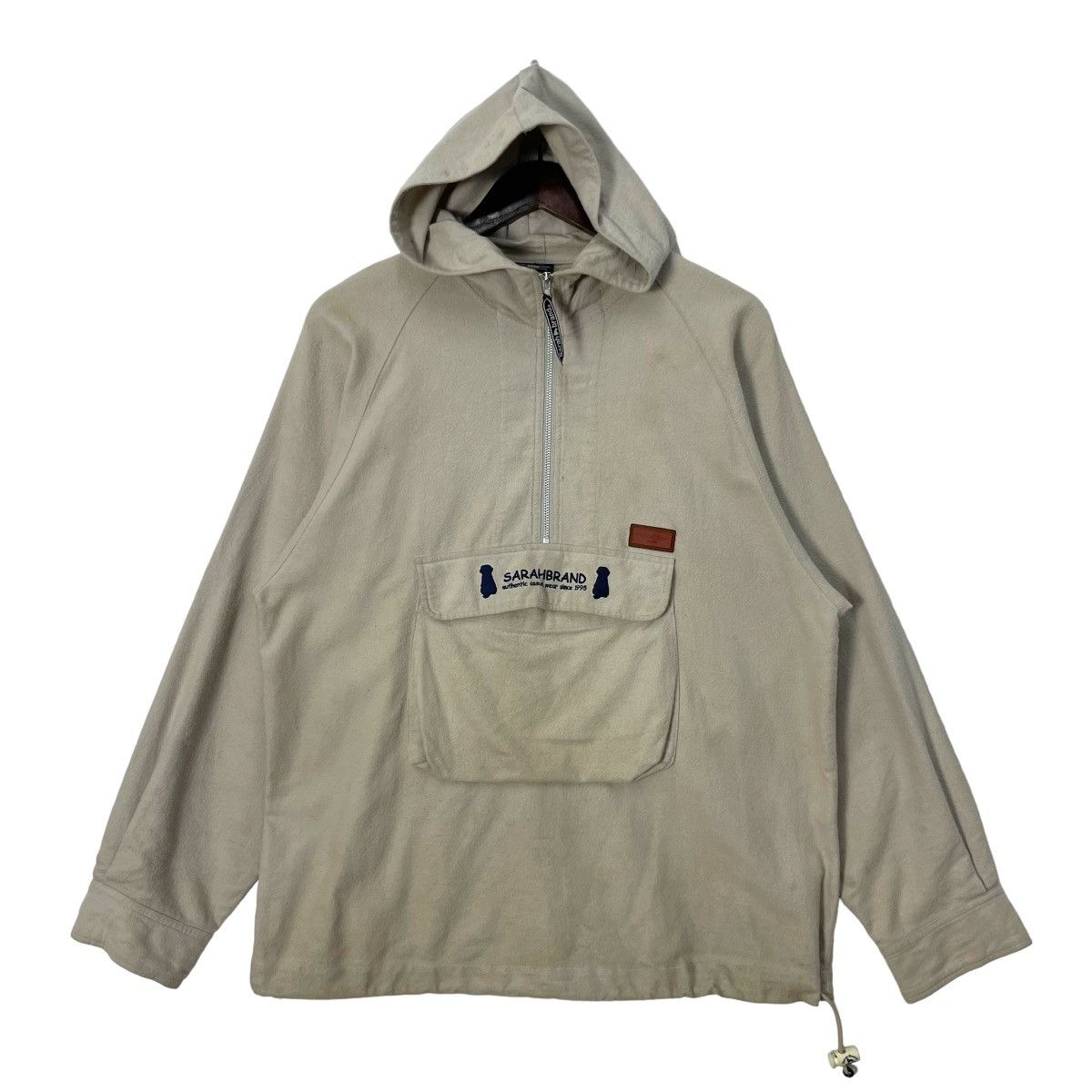 image of Vintage Sarah Brands Sweatshirt Pullover Hoodie s in Cream, Men's (Size Medium)