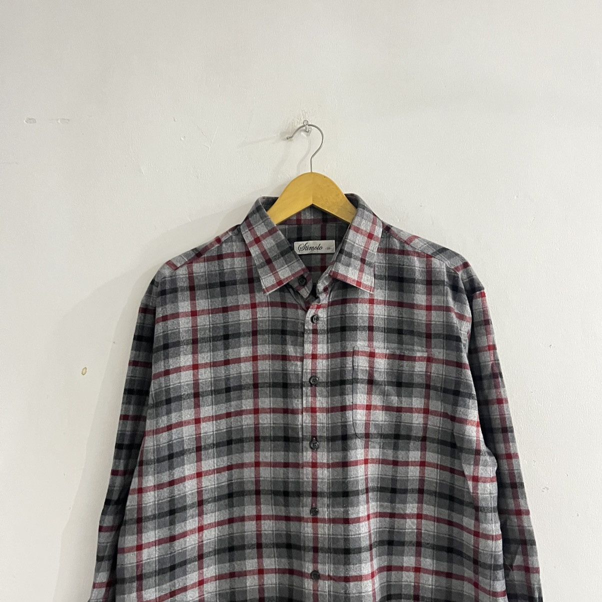 Japanese Brand Stimolo - Flannel Button Up Shirt Size US XL / EU 56 / 4 - 2 Thumbnail