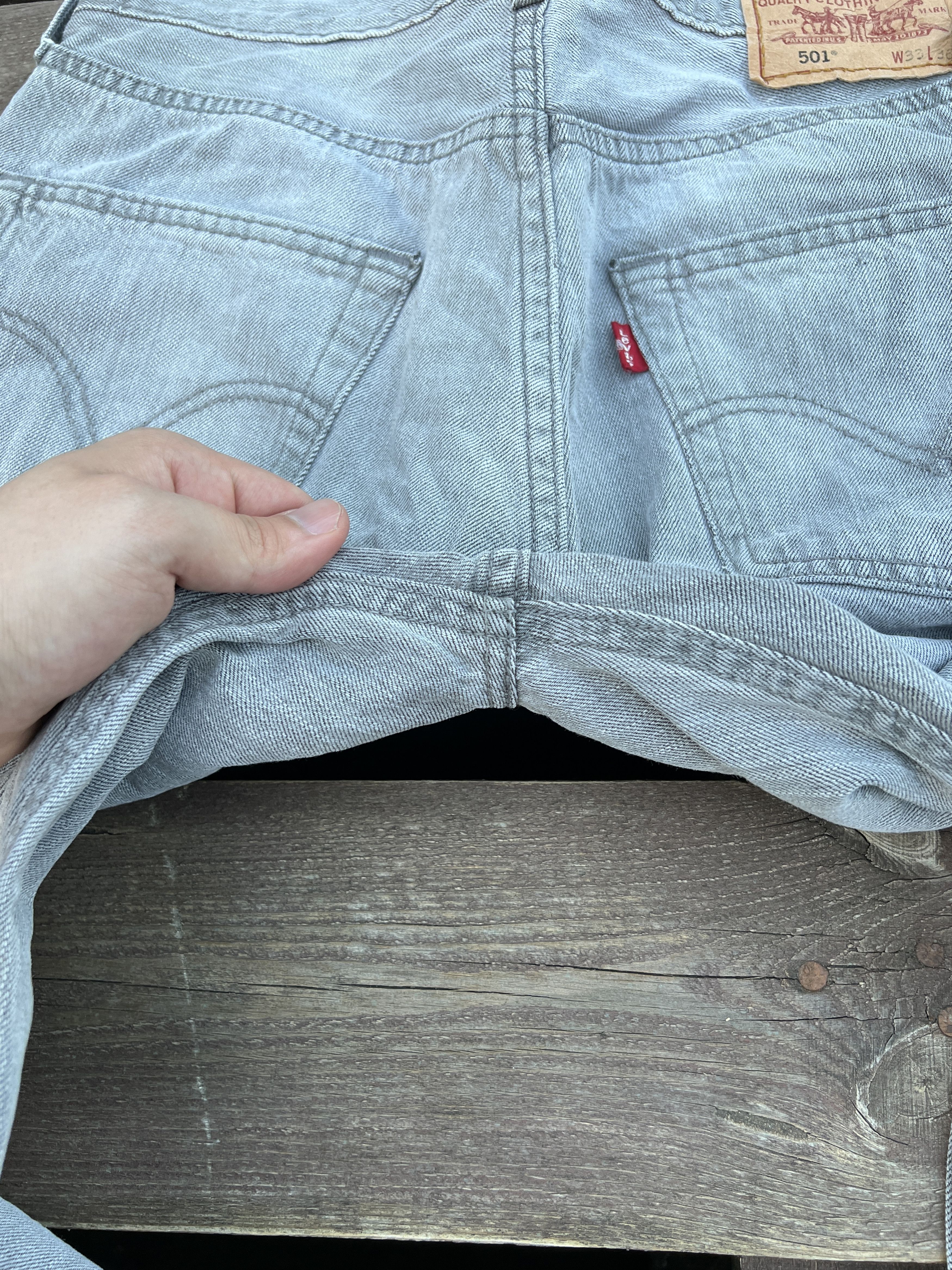 Levi's Levis 501 Vintage Gray Denim Jeans Size W33 L36 Size US 33 - 16 Thumbnail