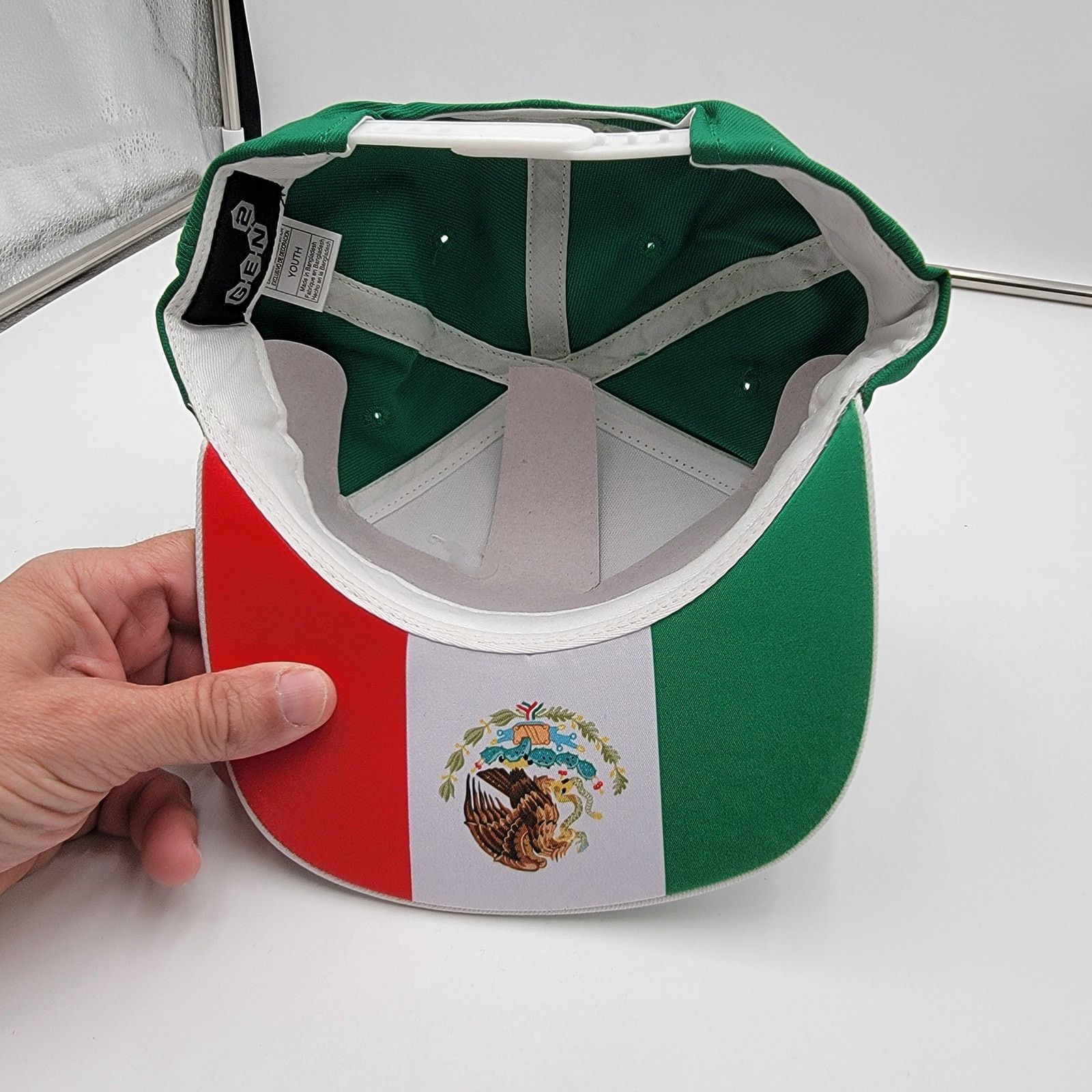 Mexican Threads Gen2 Sports Mexico Snapback Cap Youth OS Size ONE SIZE - 4 Thumbnail