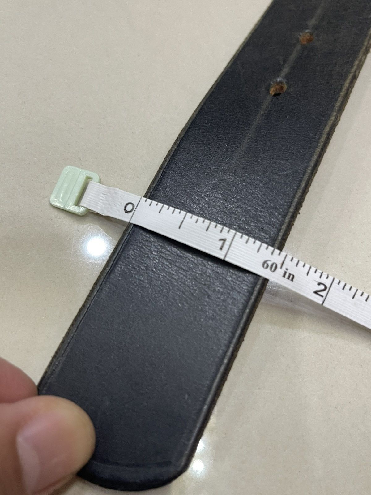Needles NEEDLES QUICK RELEASE BUCKLE LEATHER BELT SIZE 30-34” Size 32 - 4 Thumbnail