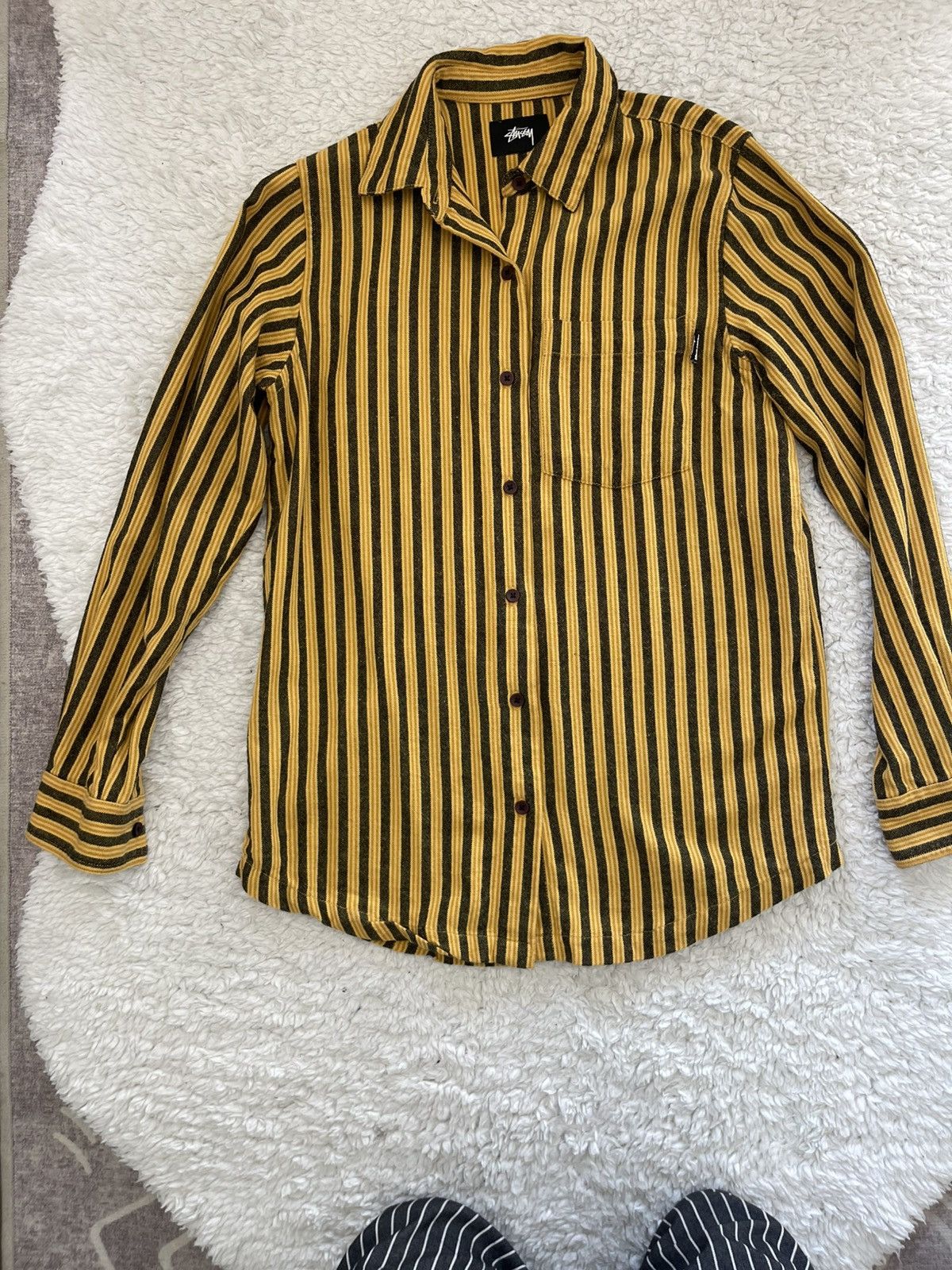 Stussy Stussy piper long sleeve workwear striped shirt Size XS / US 0-2 / IT 36-38 - 1 Thumbnail