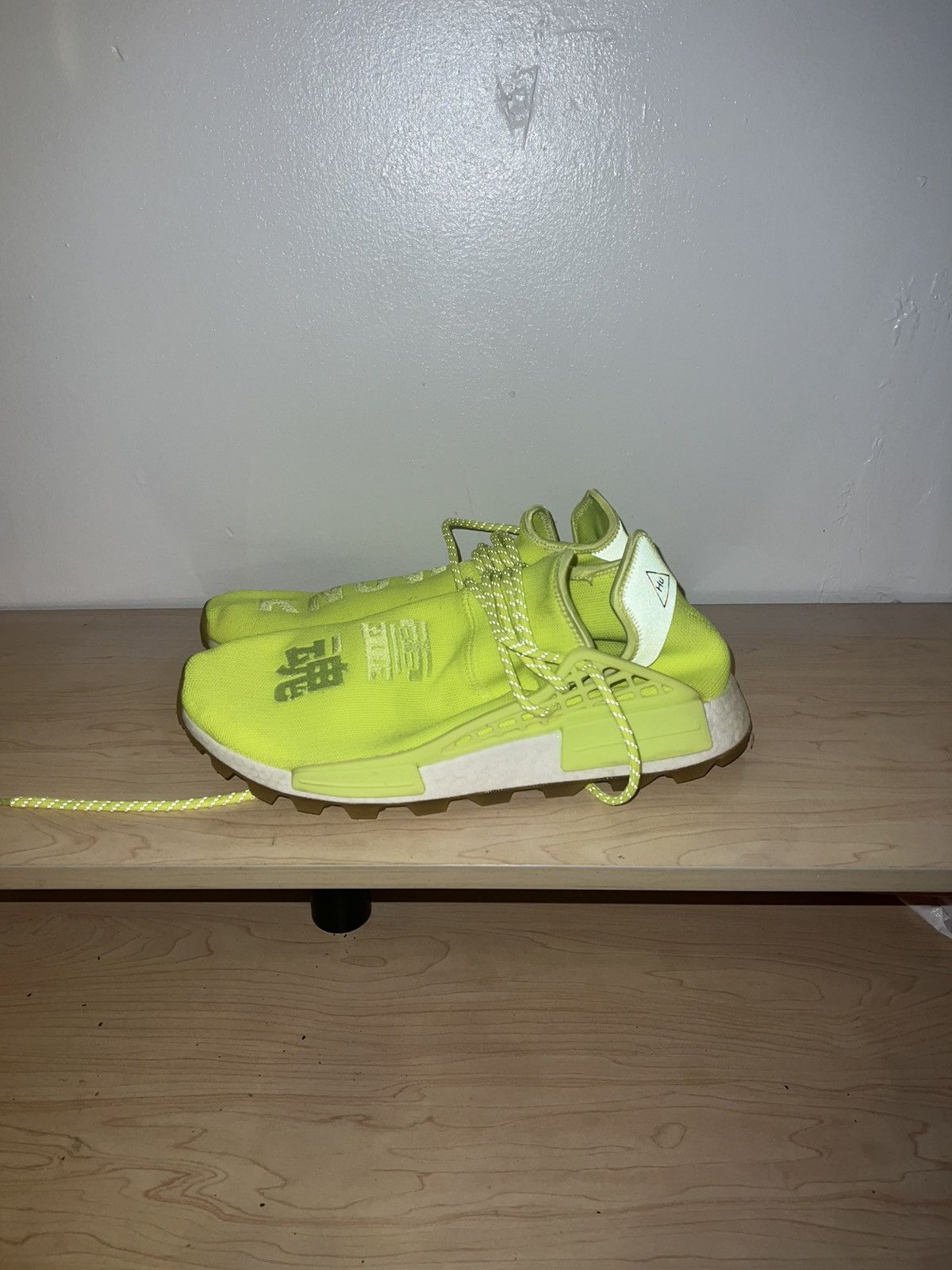 Adidas × Pharrell Adidas NMD Hu Trail Pharrell Now Is Her Time Solar Yellow Size US 12 / EU 45 - 9 Thumbnail