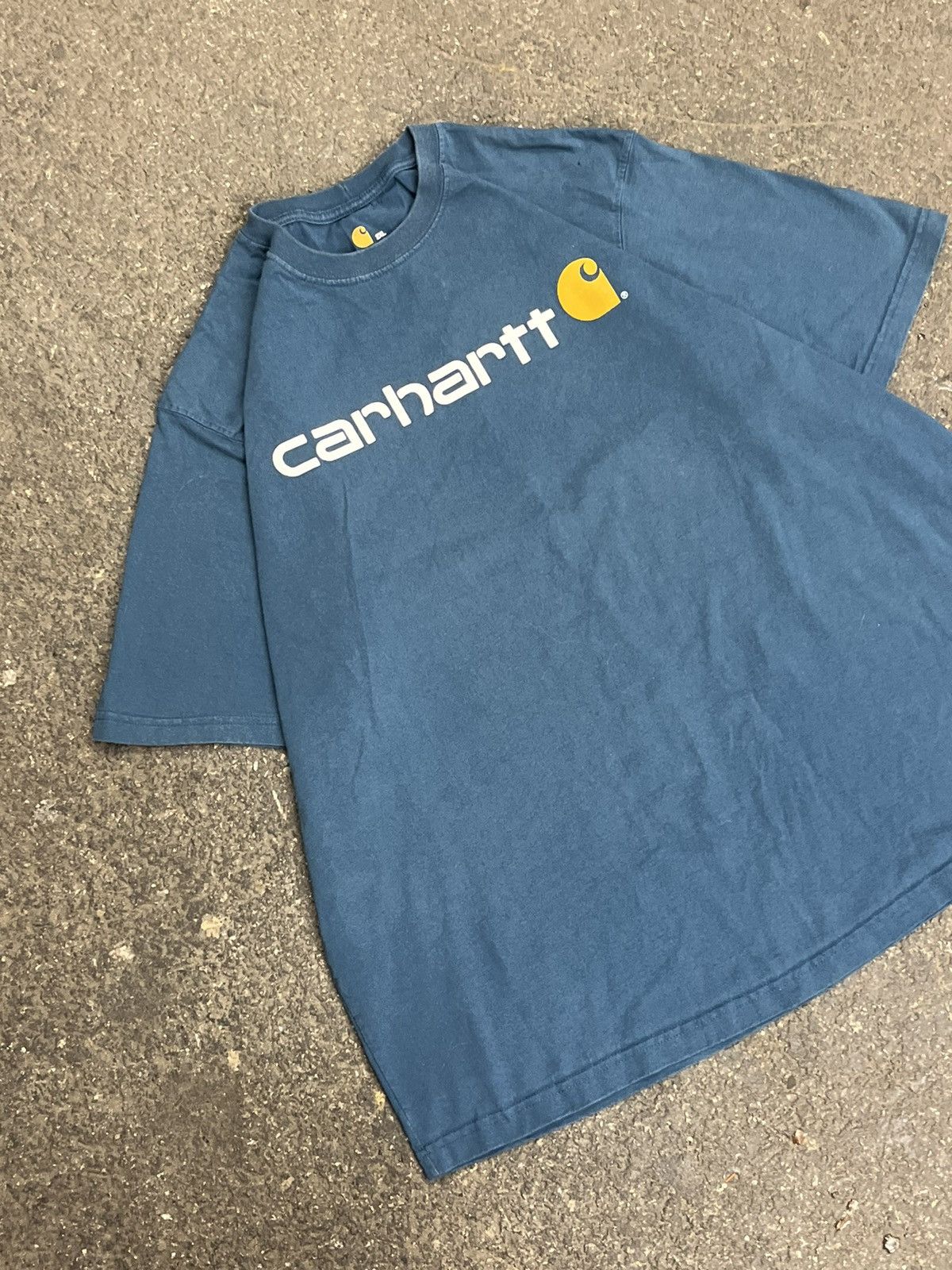 Carhartt × Vintage Carhartt spell out tee streetwear hype rare skater workwear Size US XXL / EU 58 / 5 - 2 Thumbnail