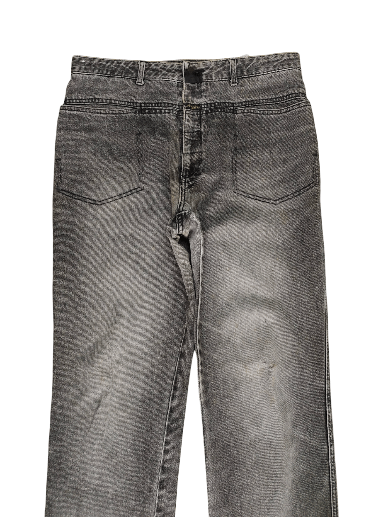 Marithe + Francois Girbaud Vintage 90s Marithe Francois Girbaud Faded Distress Jeans Size US 33 - 2 Thumbnail