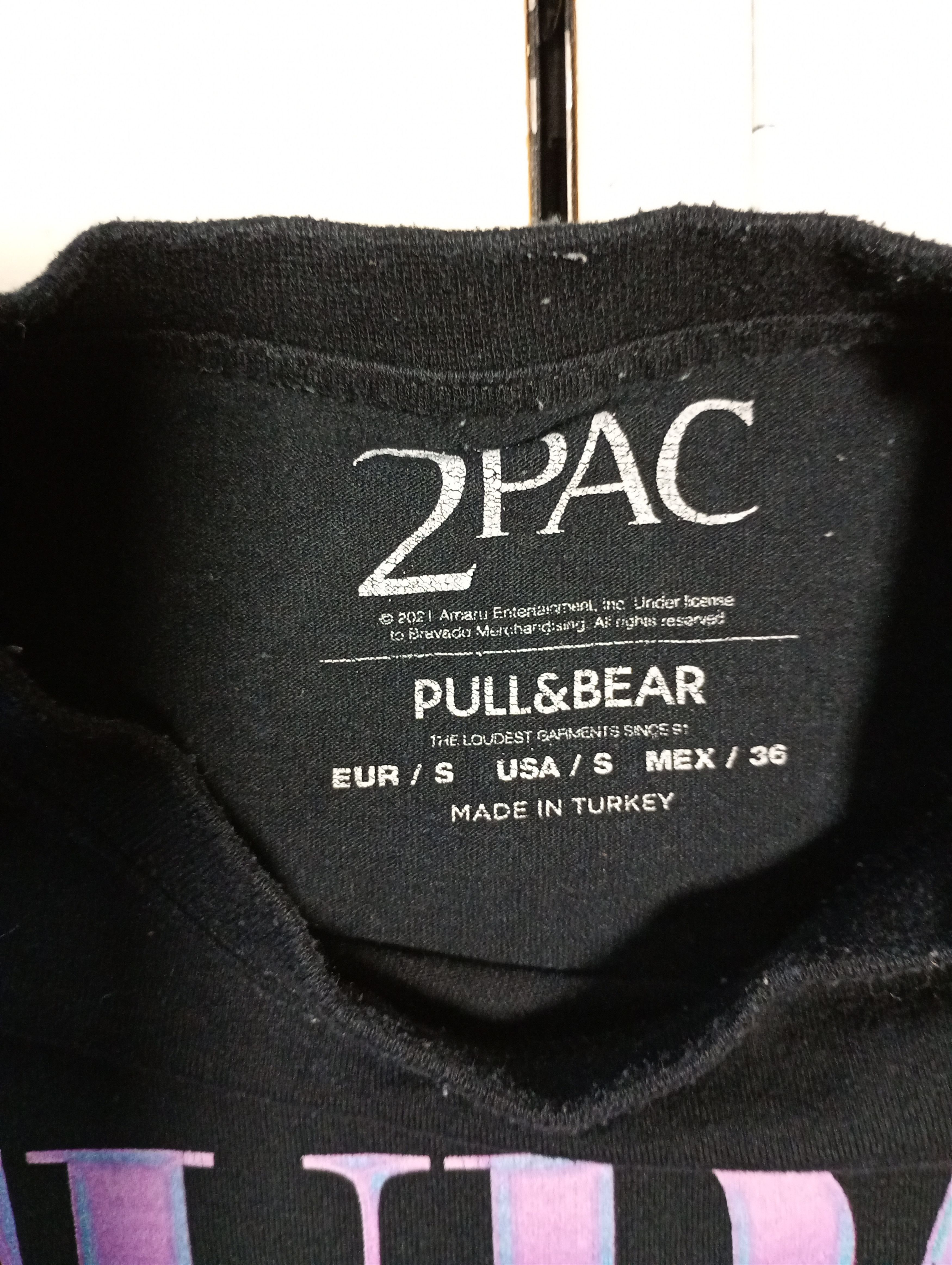 Pull & Bear 2PAC x Pull & Bear T-Shirt 2021 Size US S / EU 44-46 / 1 - 7 Thumbnail