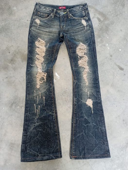 Hysteric Glamour Flared Jeans Mud Rusty Lightning Wash Maraxia ...