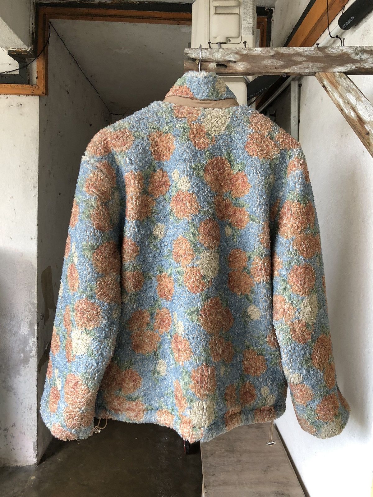 Japanese Brand Jouetie Printed Fleece Reversible Jacket Like Denim Tears Size US M / EU 48-50 / 2 - 21 Thumbnail