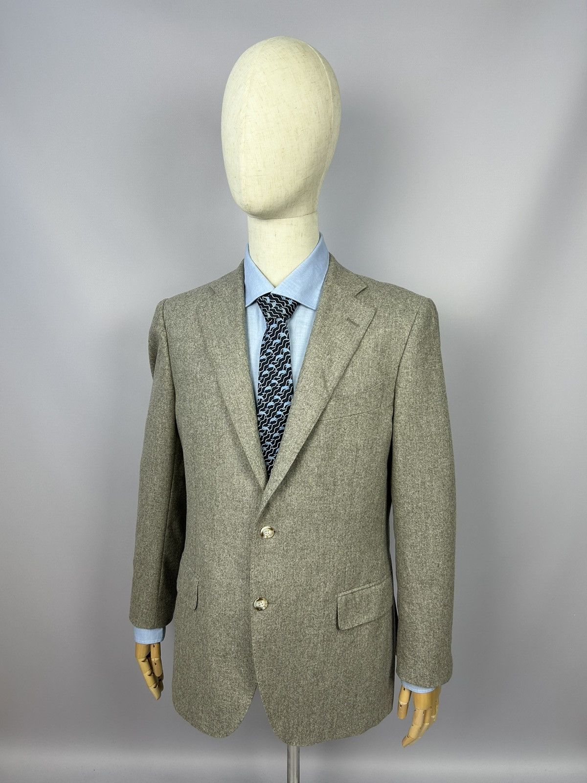 SUITSUPPLY Blazer Beige Vitale Barberis Canonico Wool EU52