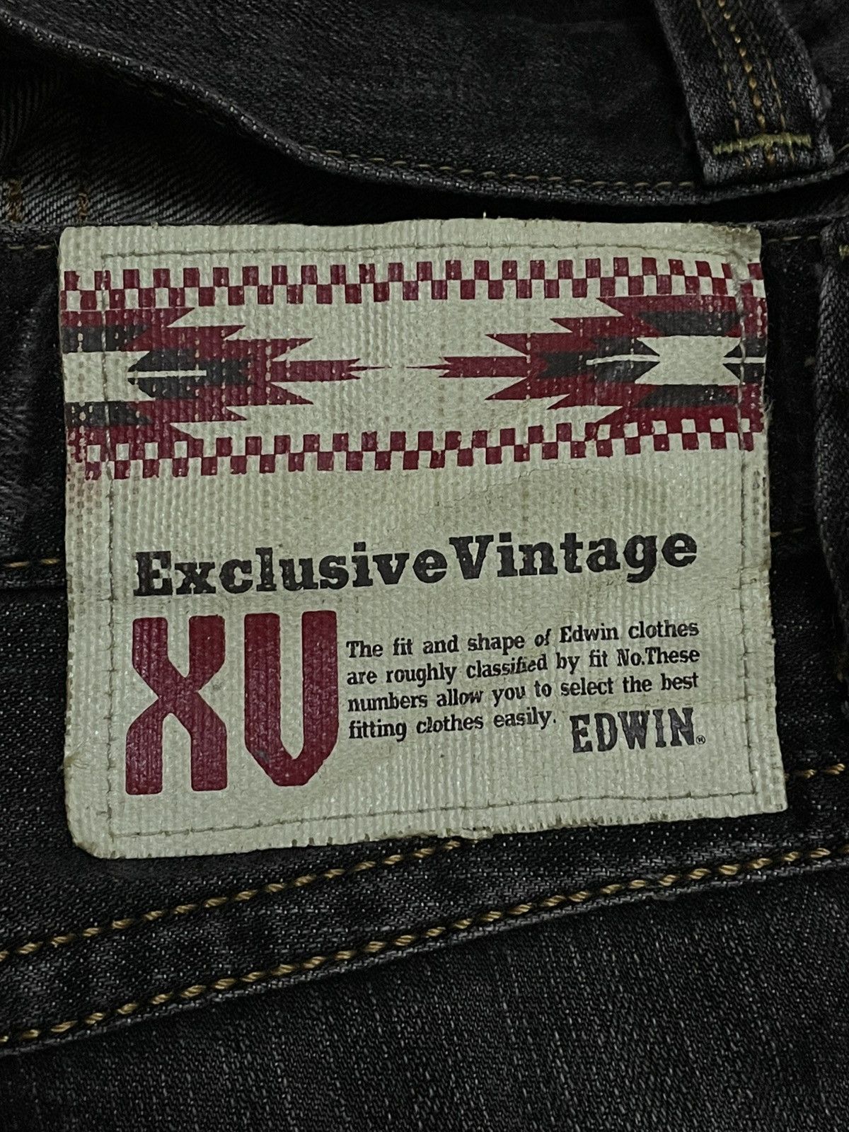 Edwin VINTAGE EDWIN 90S JAPAN DESIGNER WESTERN STYLE RIPPED ASS Size US 32 / EU 48 - 16 Thumbnail